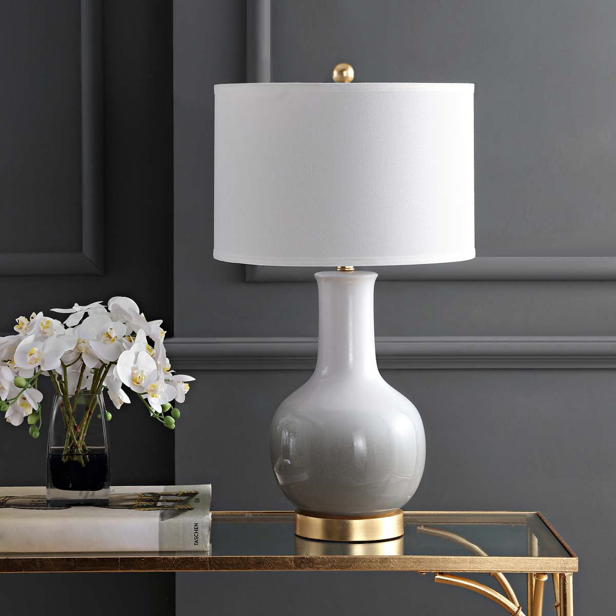 Safavieh Alfio Table Lamp, TBL4032 - Grey/White