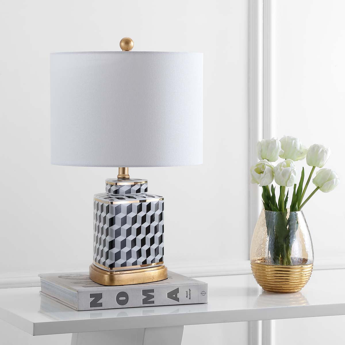 Safavieh Alisha Table Lamp, TBL4102 - Black/White