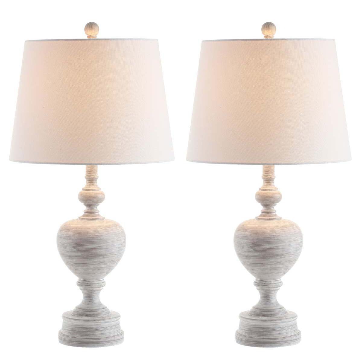 Safavieh Alban Table Lamp, TBL4122 - White Wash (Set of 2)