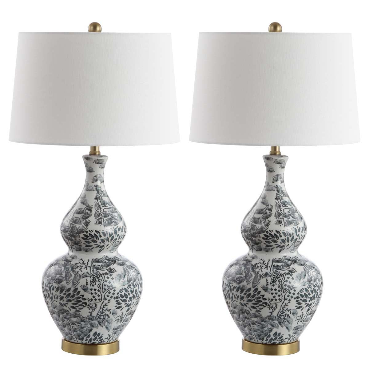 Safavieh Alder Table Lamp, TBL4159 - Black/White (Set of 2)