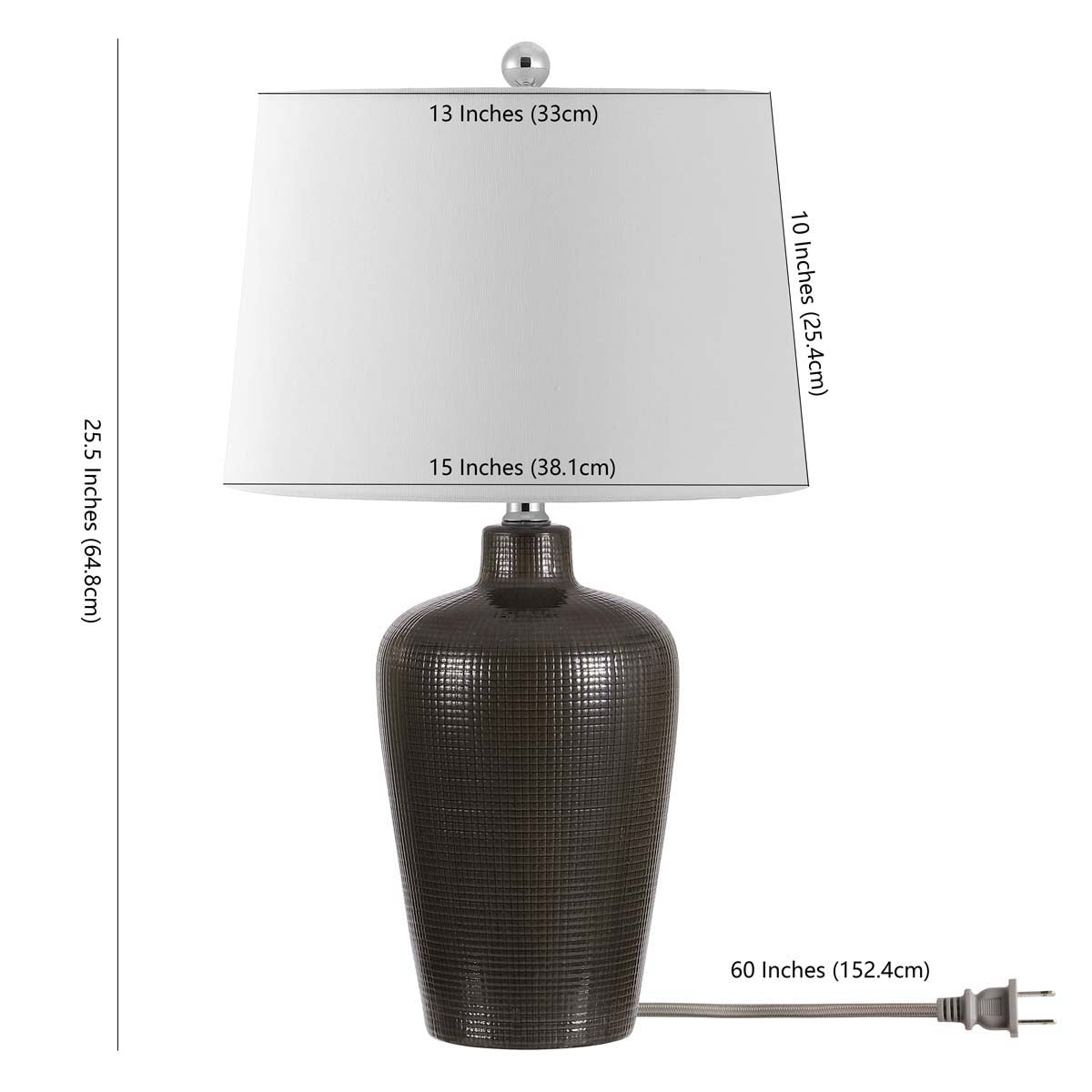 Safavieh Alria Table Lamp , TBL4390 - Black