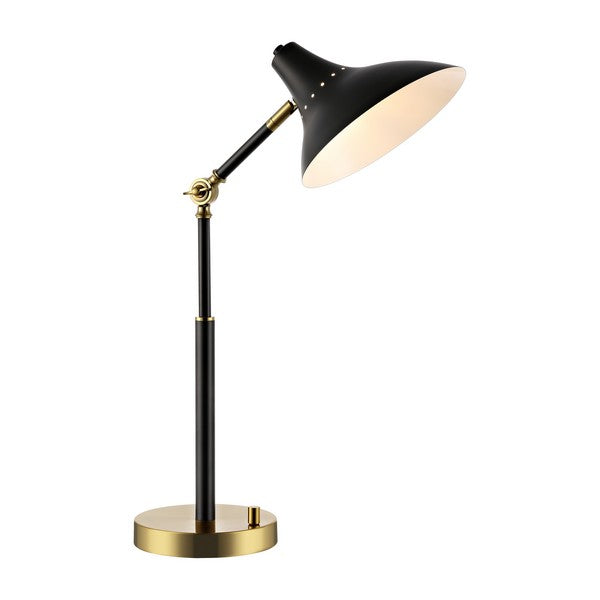 Safavieh Author, 23 Inch, Iron Table Lamp W/ Usb Port, TBL4488-U - Black / Brass Gold