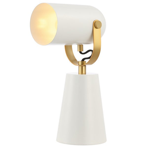 Safavieh Clarst 13 Inch Table Lamp, TBL4532 - White / Brass