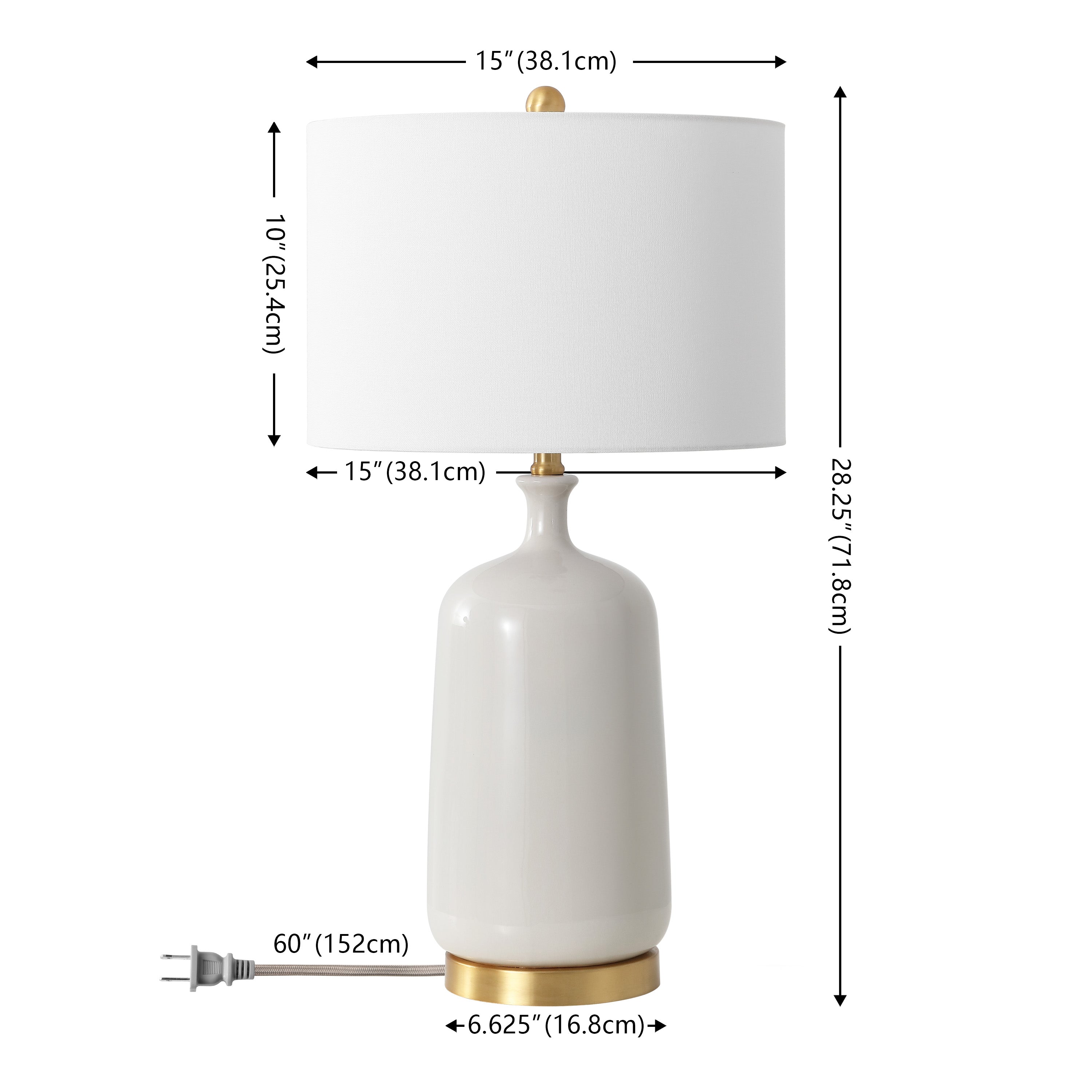 Cream / Brass