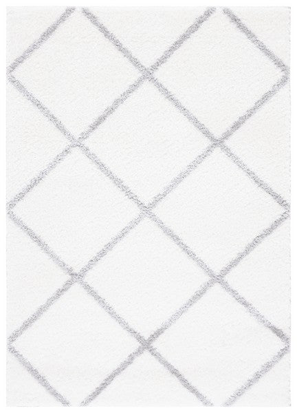 Tahoe Shag 676 Rug | Safavieh - THO676 - White / Grey