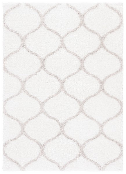 Tahoe Shag 677 Rug | Safavieh - THO677 - White / Silver