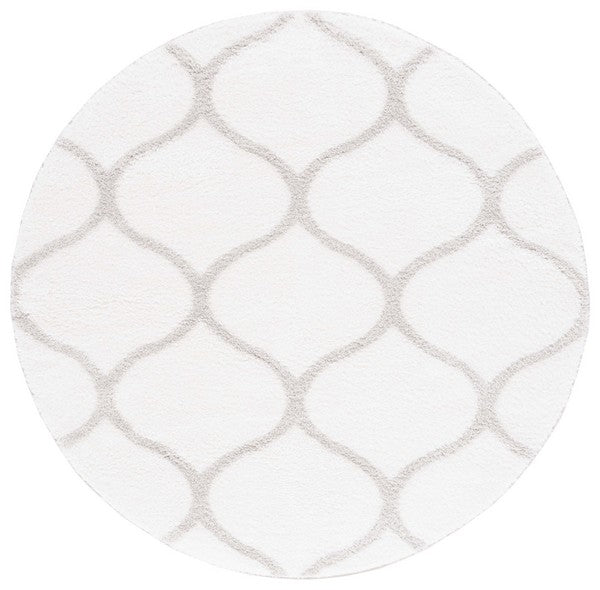 Tahoe Shag 677 Rug | Safavieh - THO677 - White / Silver