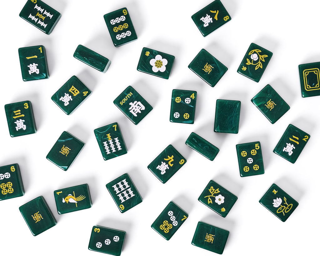 Tradewind Mahjong Tiles - Emerald Jade