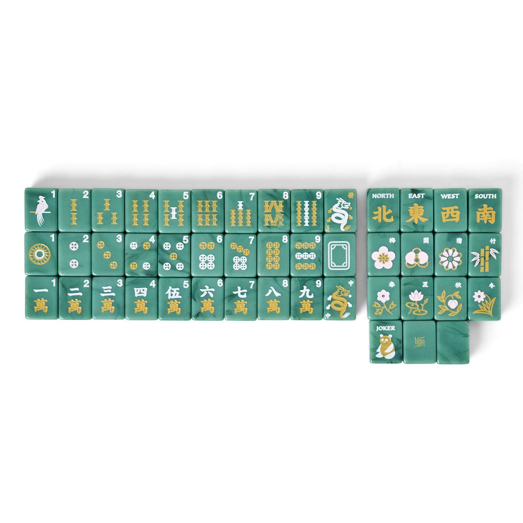 Tradewind Mahjong Tiles - Sage Jade