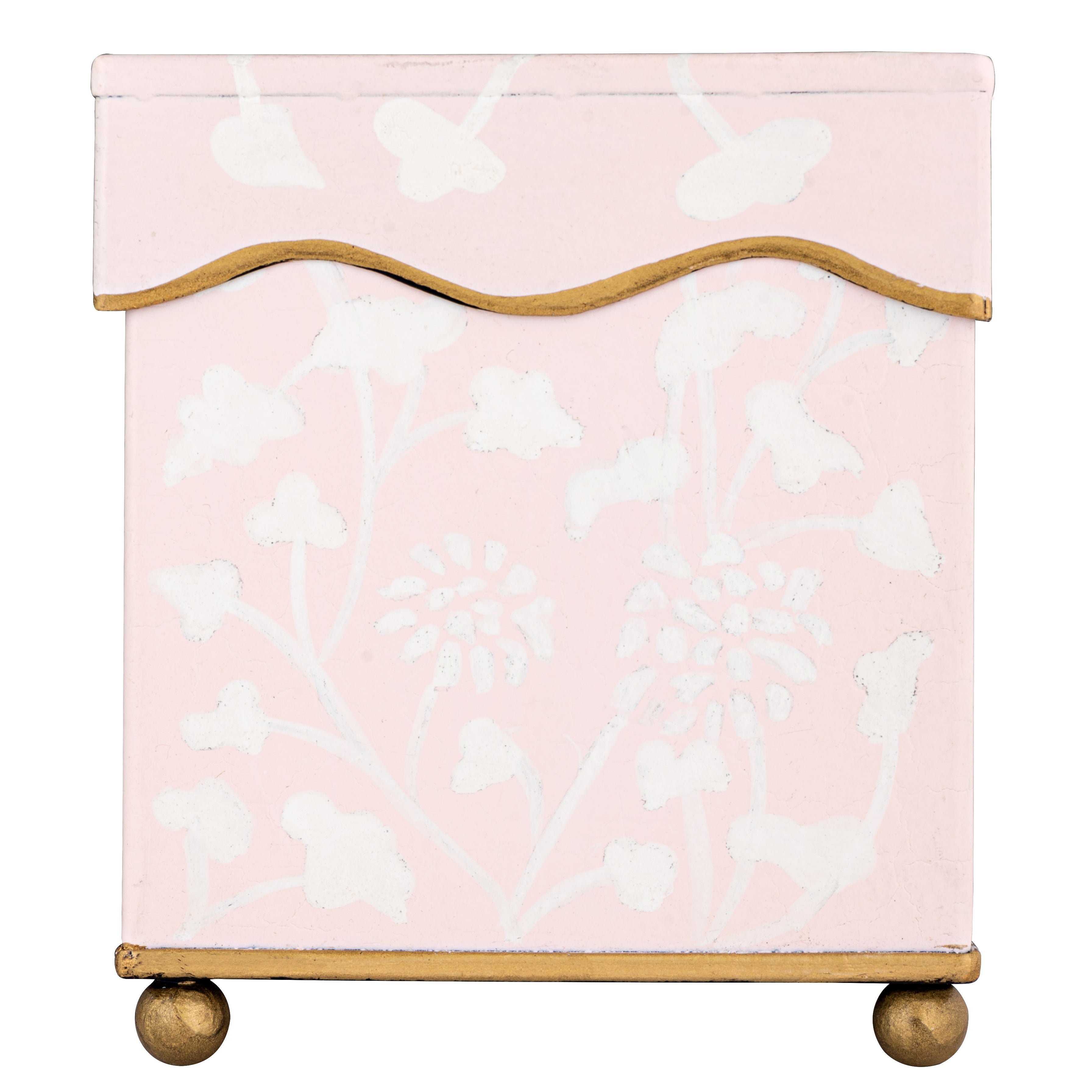 Pale Pink Spring Floral Tissue Holder