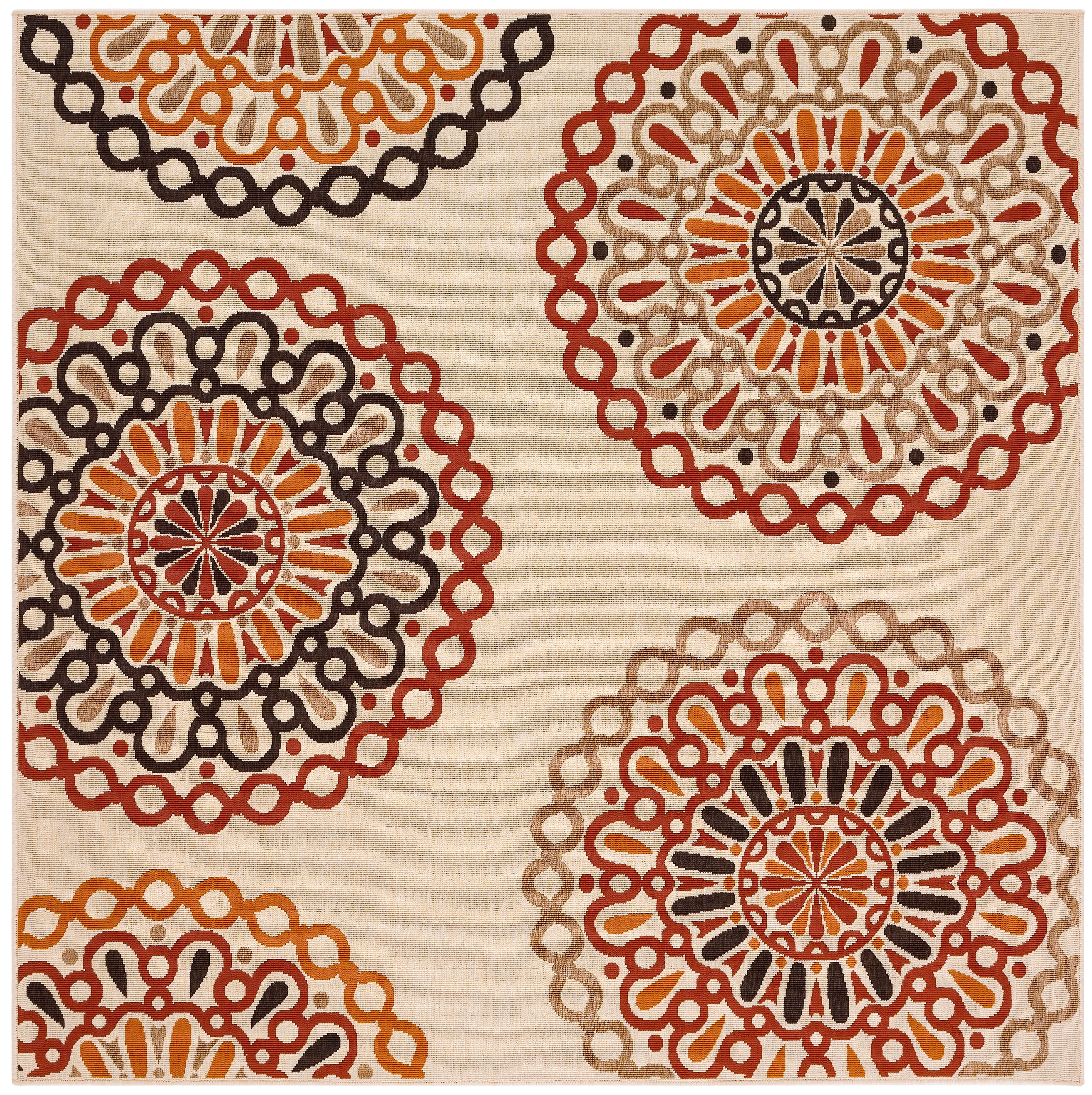 Veranda 092 Rug | Safavieh - VER092 - Cream / Red