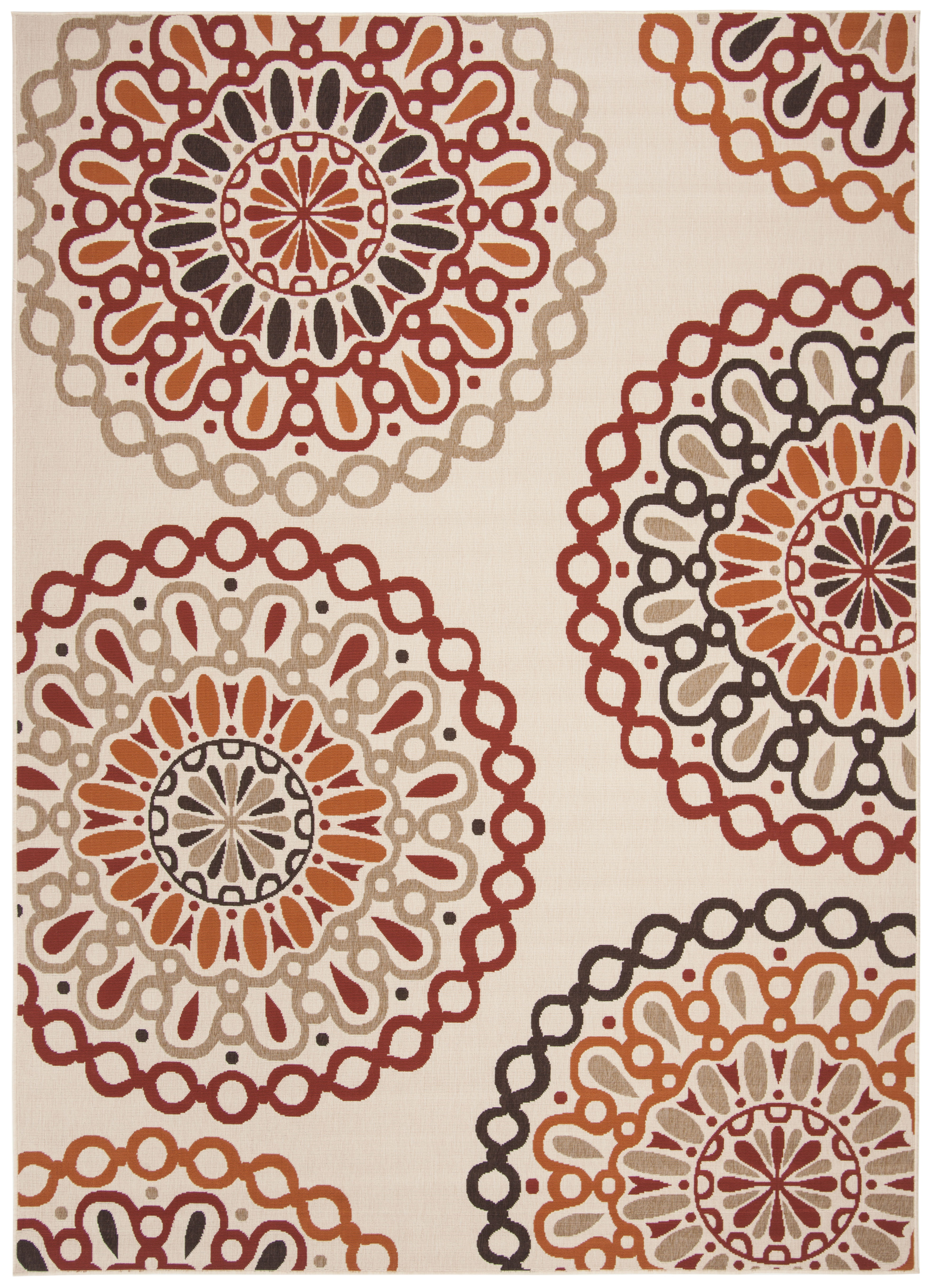 Veranda 092 Rug | Safavieh - VER092 - Cream / Red