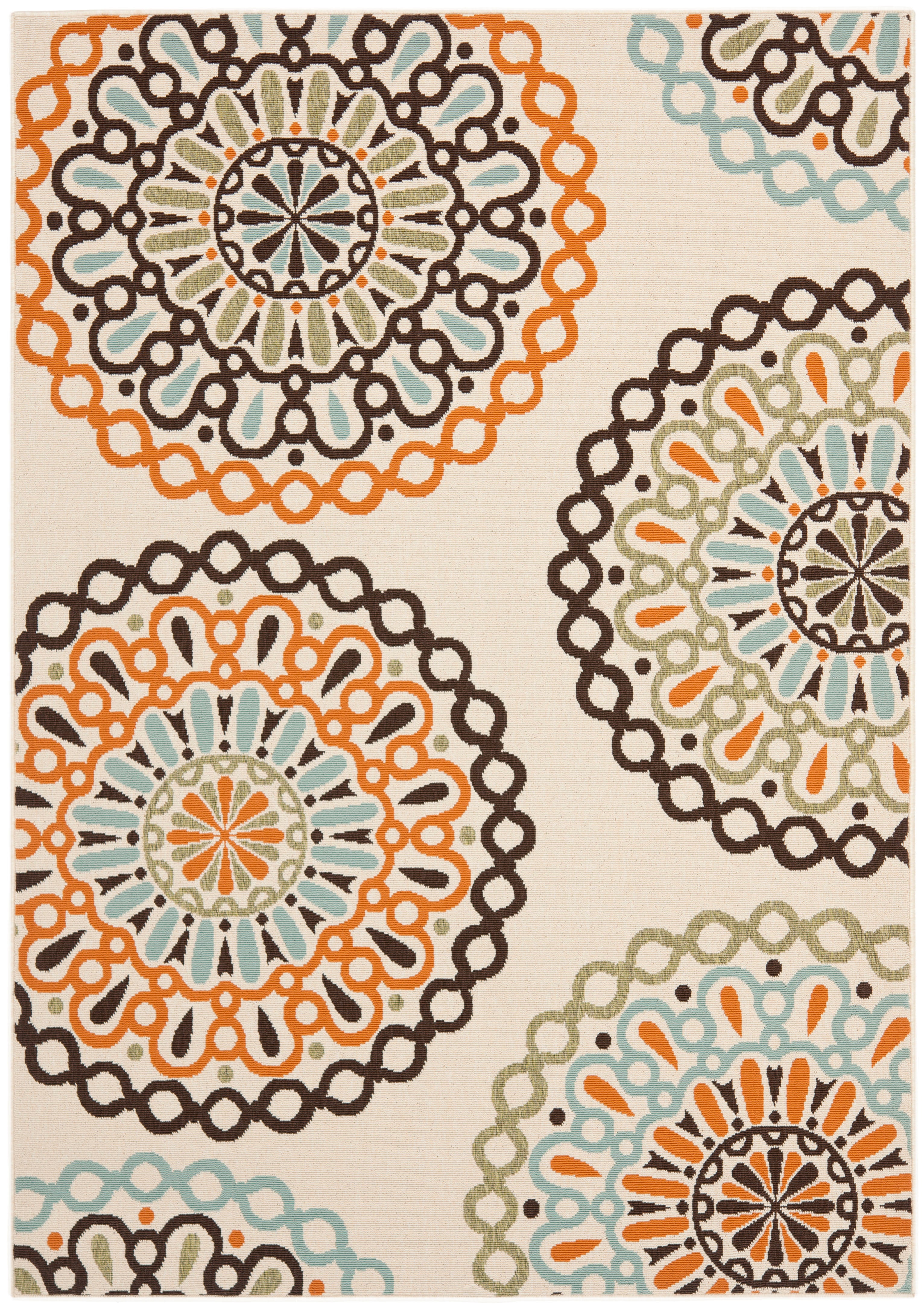 Veranda 092 Rug | Safavieh - VER092 - Cream / Terracotta