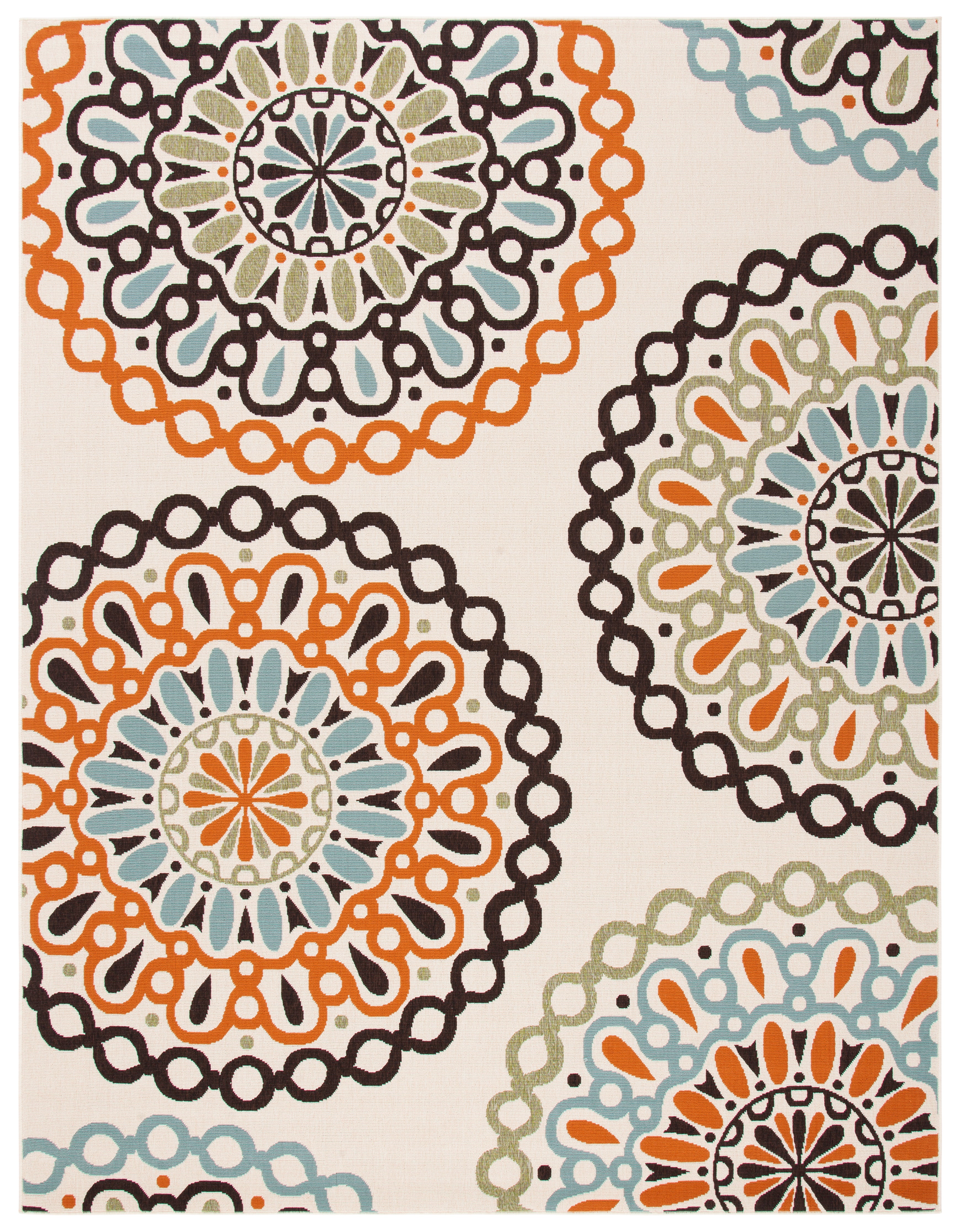 Veranda 092 Rug | Safavieh - VER092 - Cream / Terracotta