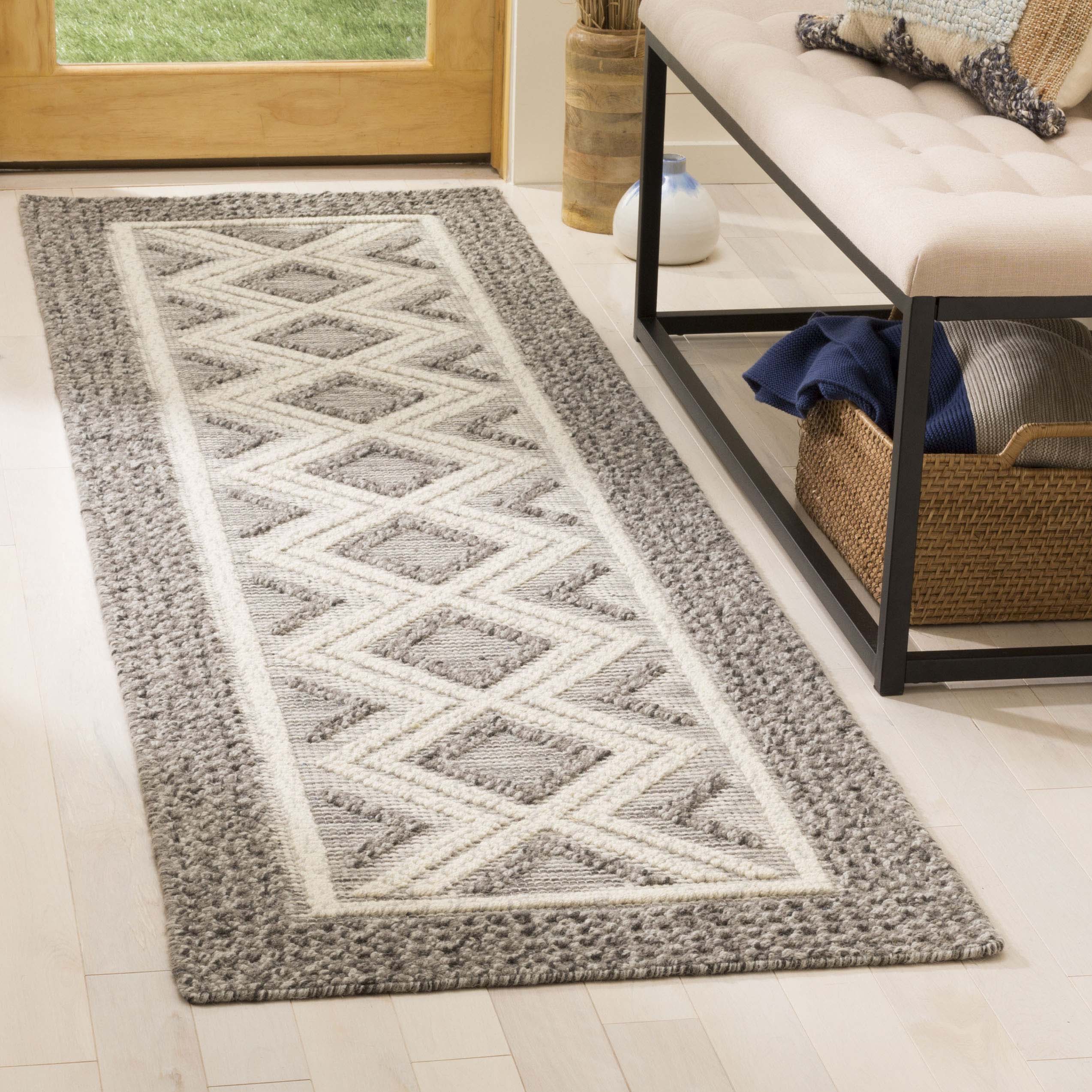 Vermont 212 Rug | Safavieh - VRM212 - Grey / Ivory