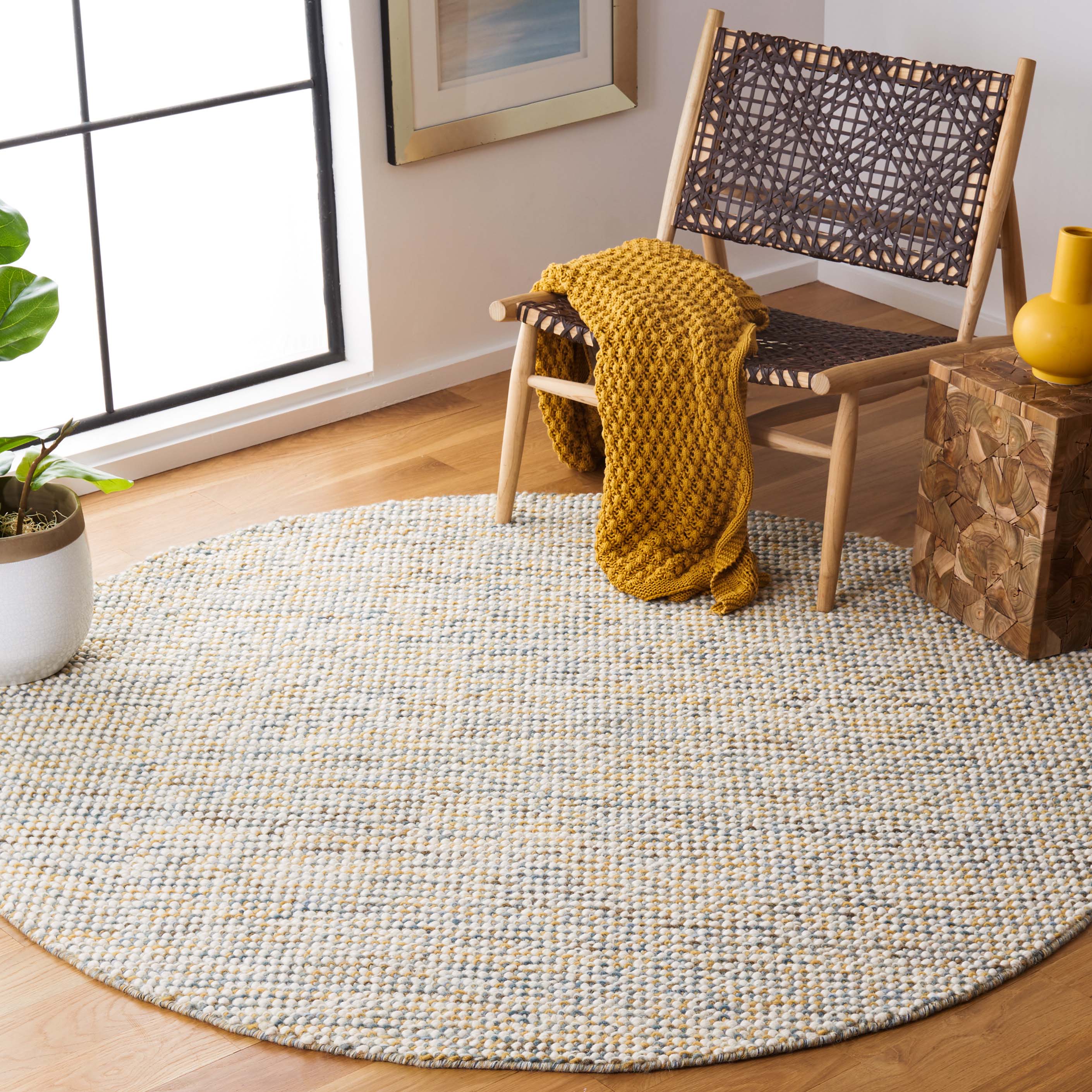 Vermont 401 Rug | Safavieh - VRM401 - Dark Gold / Blue