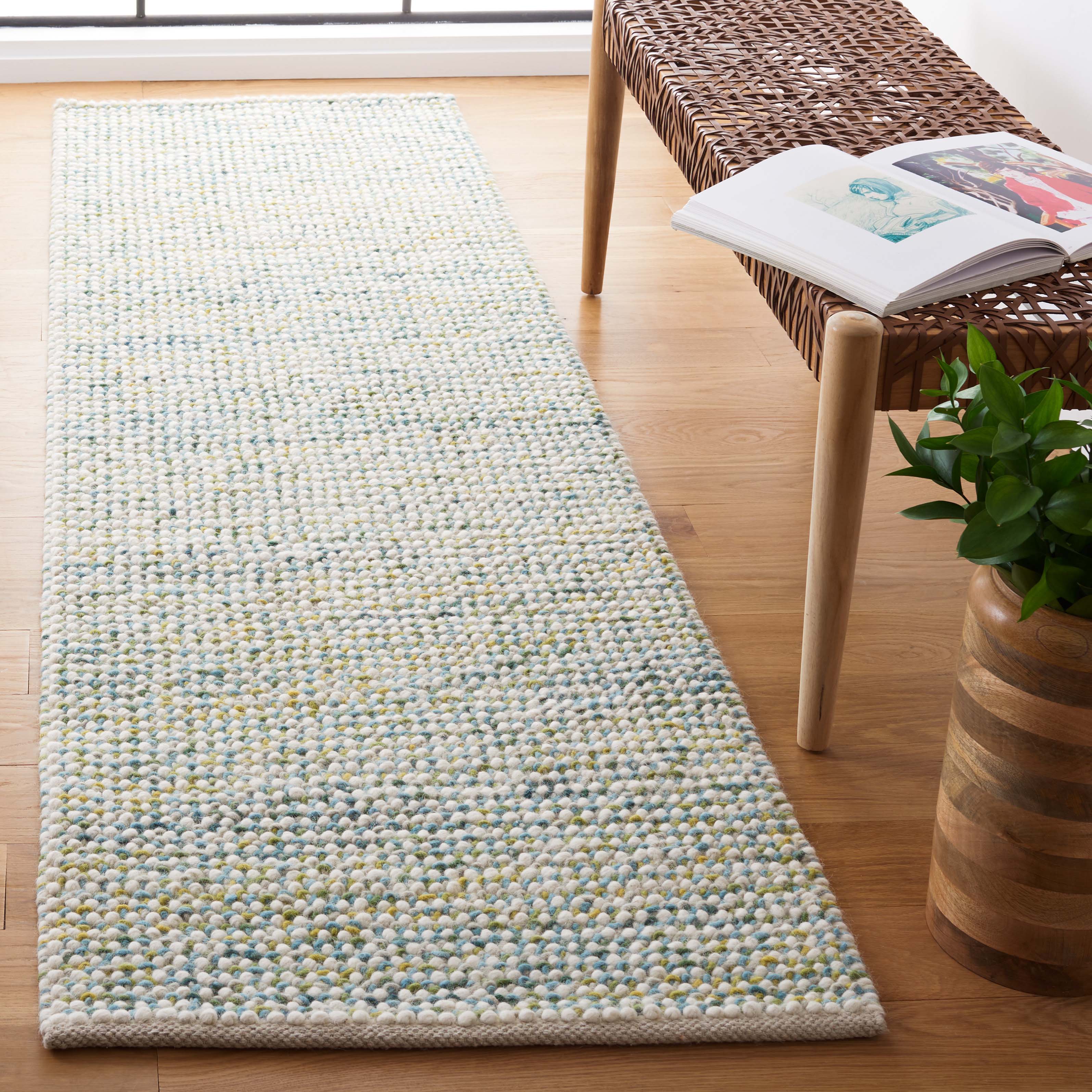 Vermont 401 Rug | Safavieh - VRM401 - Ivory / Blue