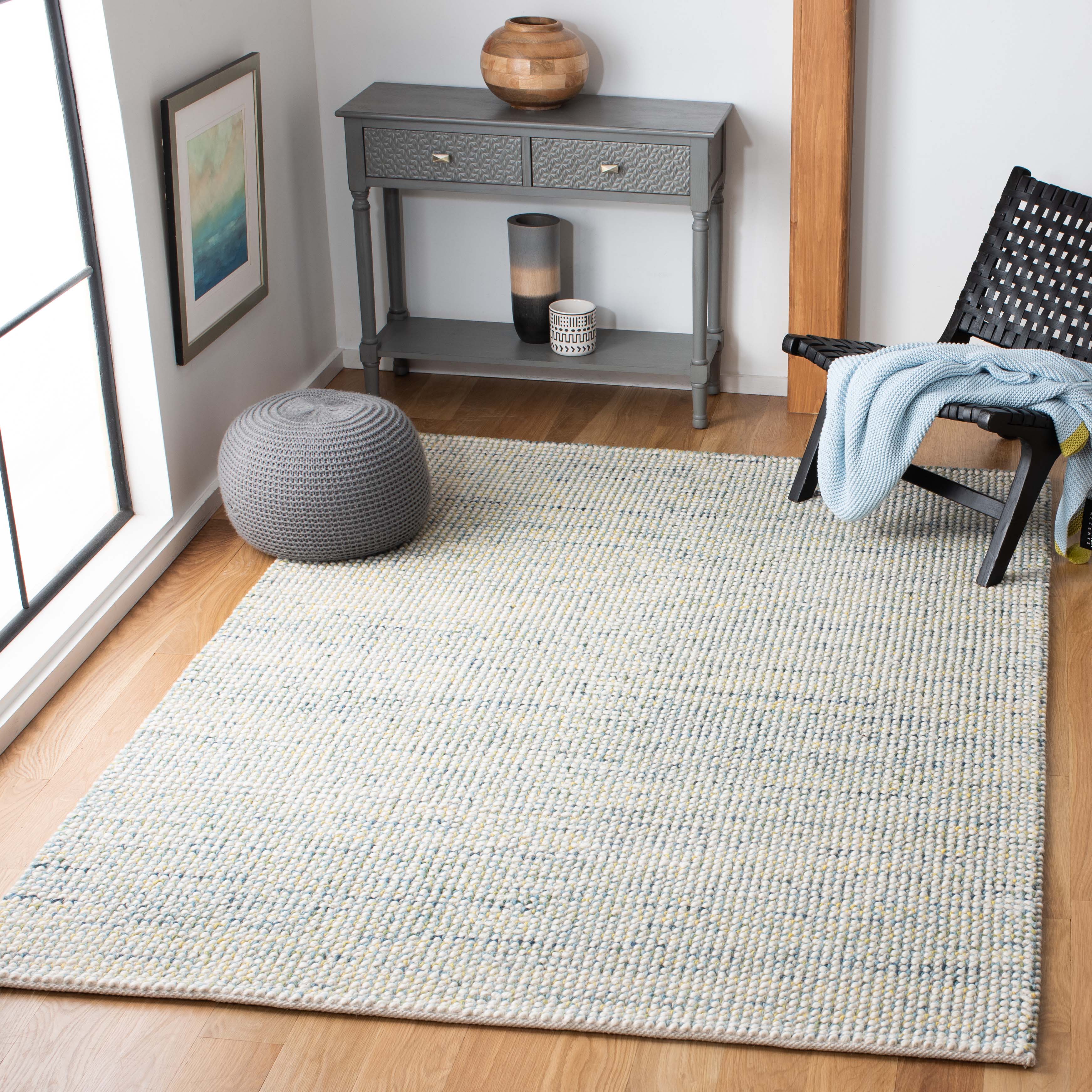 Vermont 401 Rug | Safavieh - VRM401 - Ivory / Blue