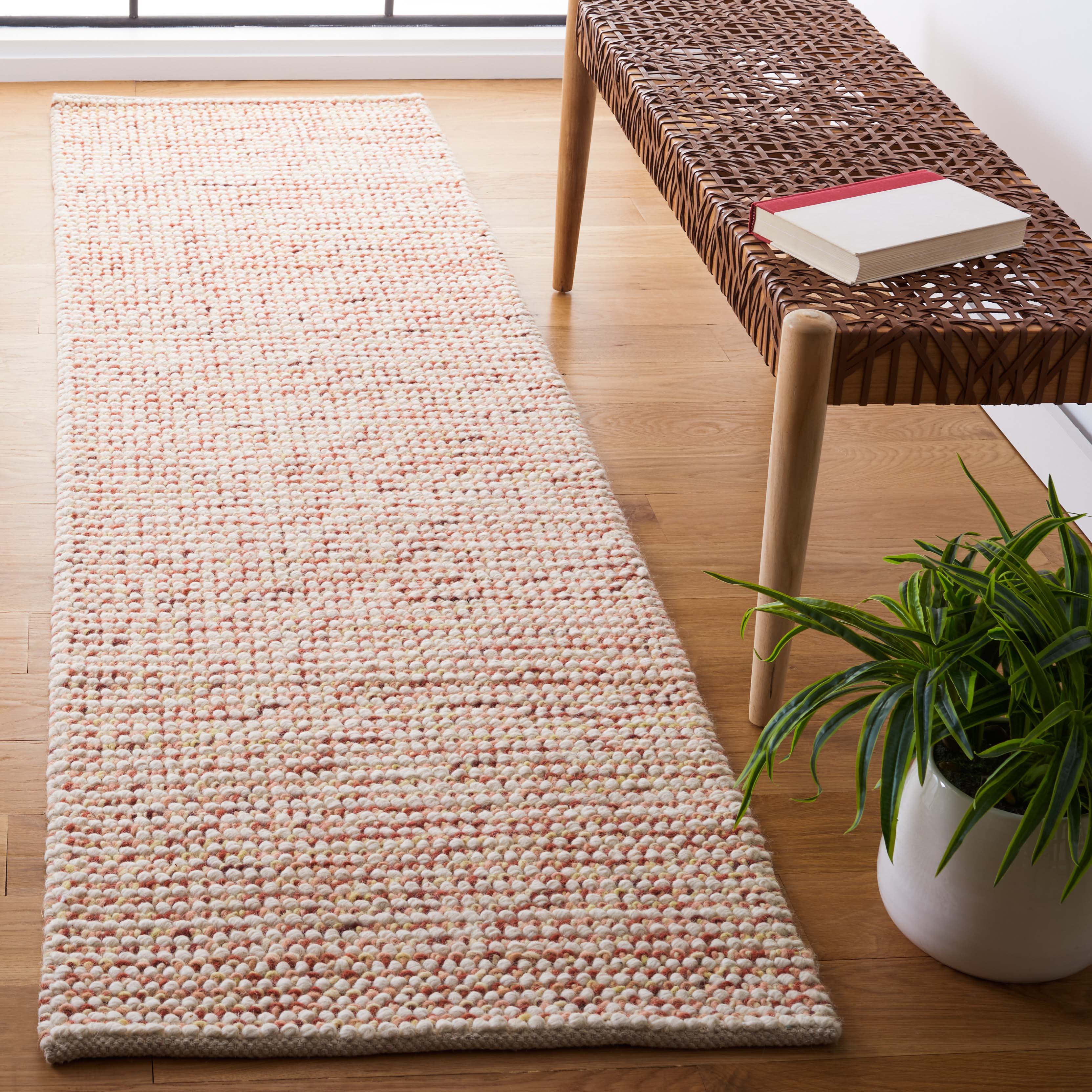 Vermont 401 Rug | Safavieh - VRM401 - Ivory / Rust