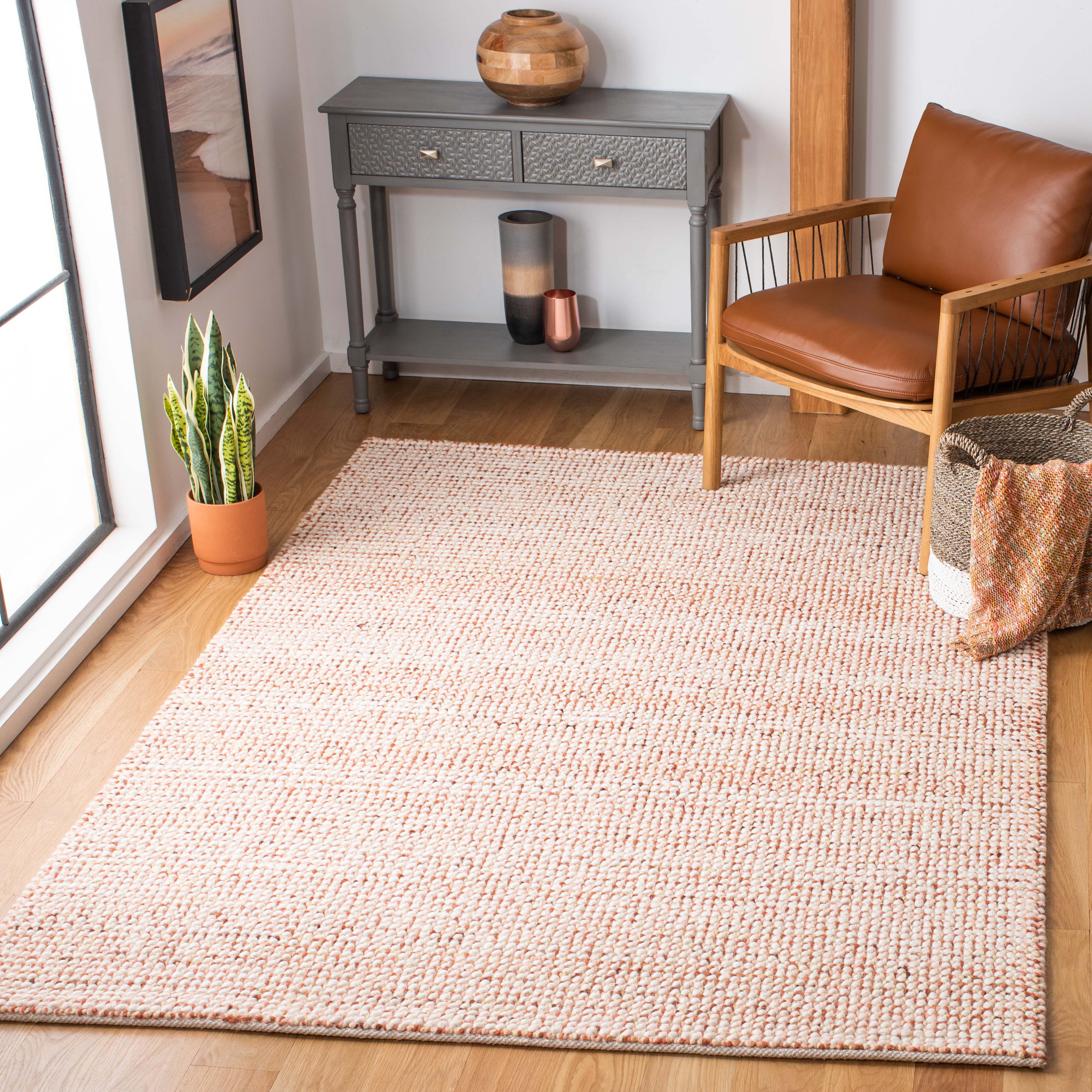 Vermont 401 Rug | Safavieh - VRM401 - Ivory / Rust