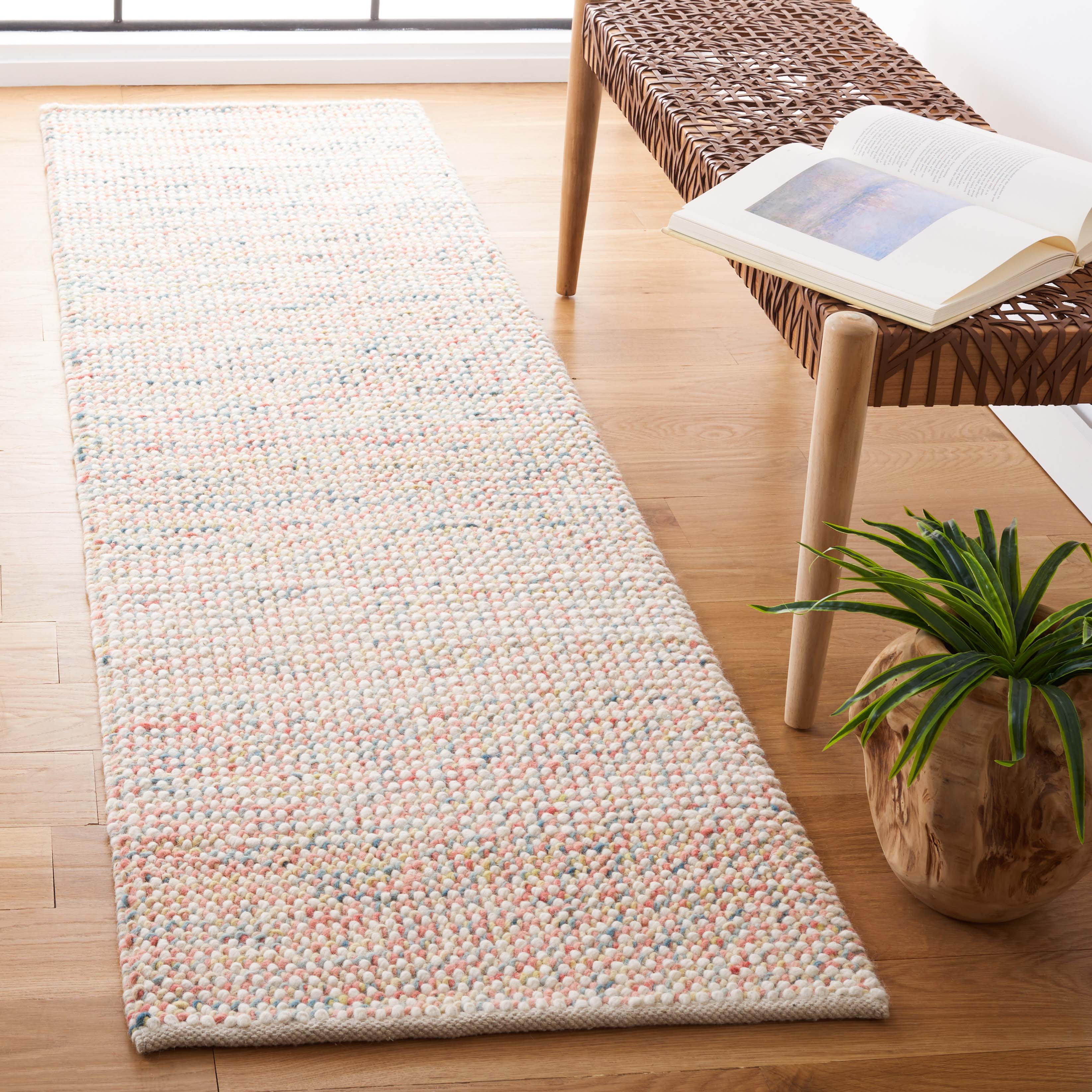 Vermont 401 Rug | Safavieh - VRM401 - Ivory / Pink