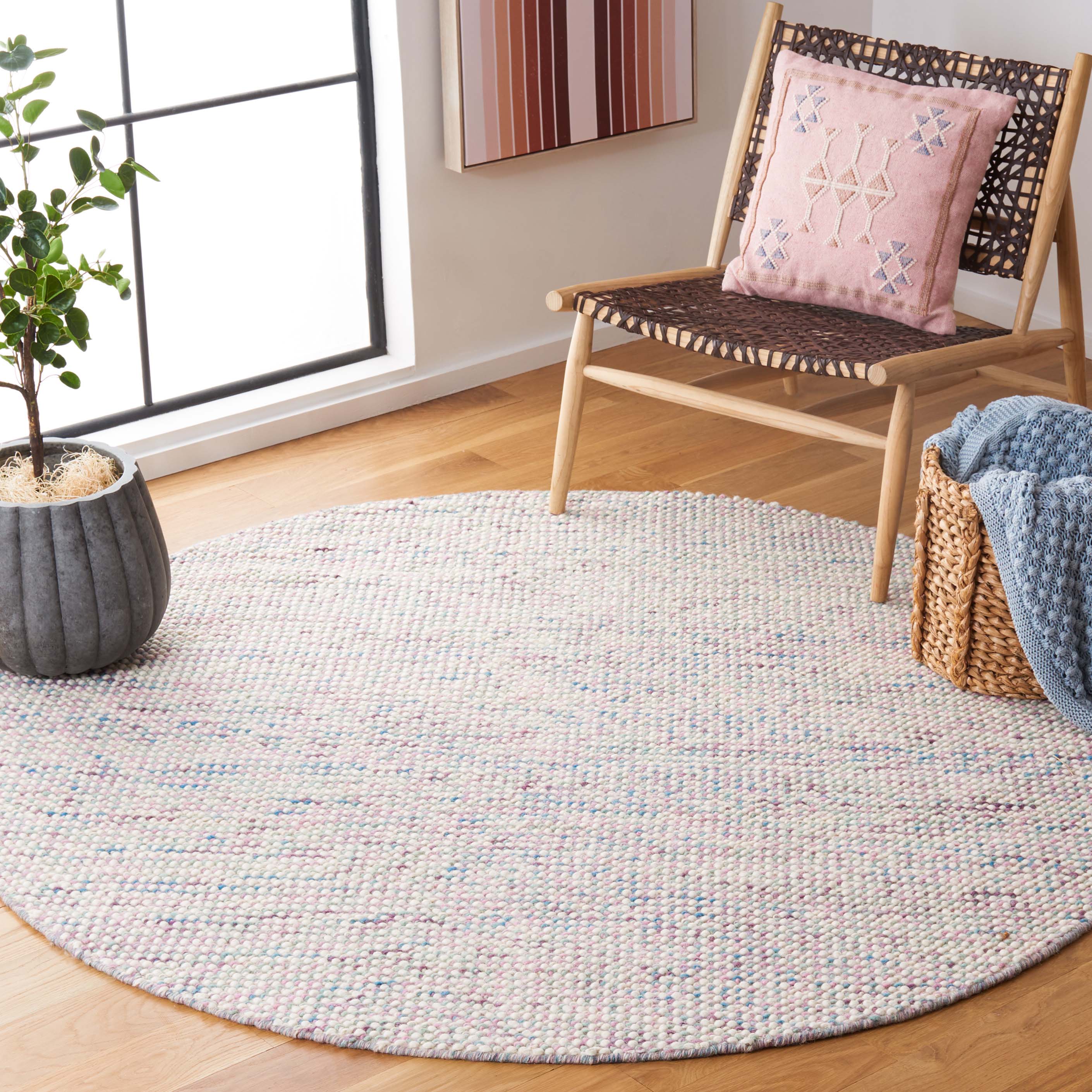 Vermont 401 Rug | Safavieh - VRM401 - Ivory / Purple