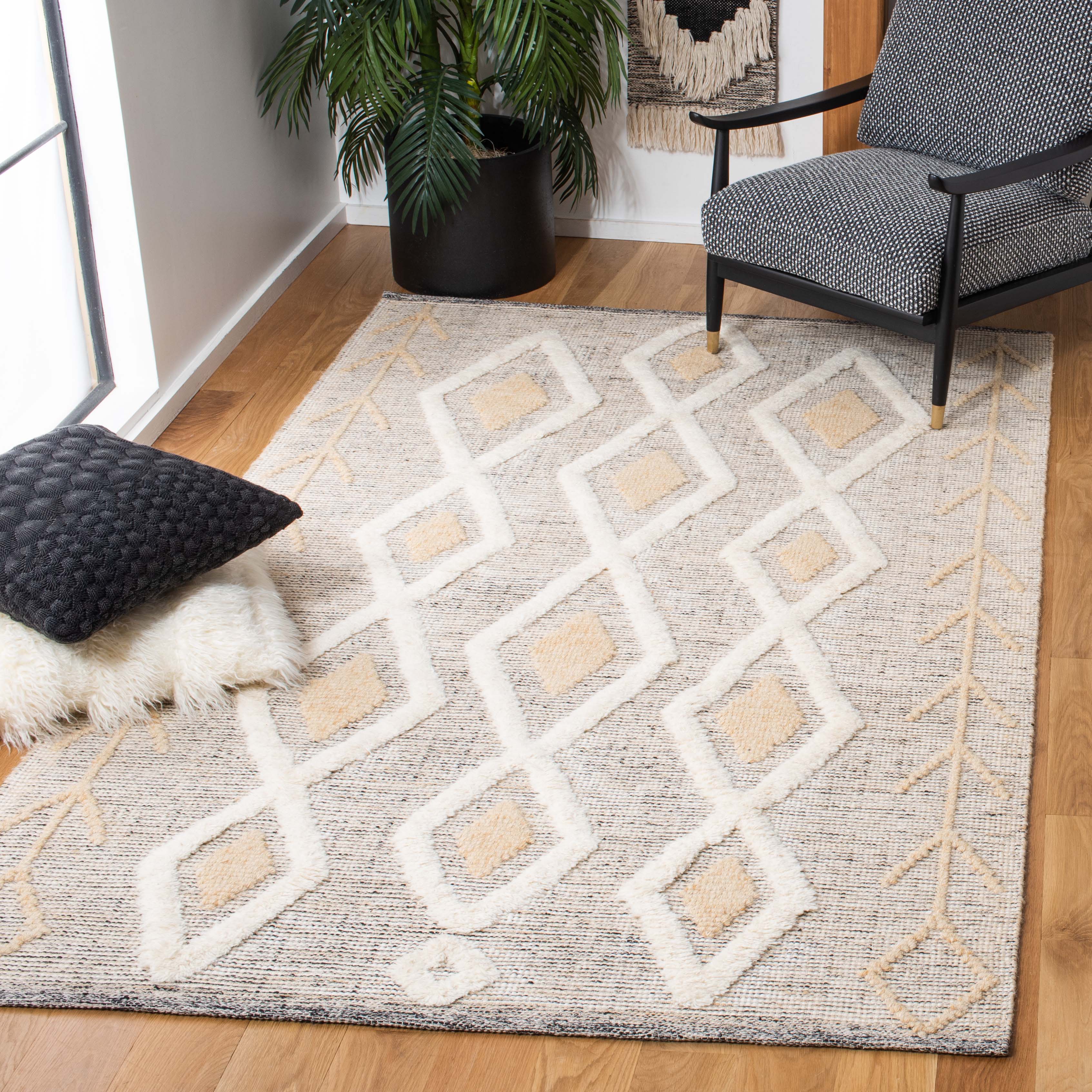 Vermont 601 Rug | Safavieh - VRM601 - Gold / Ivory