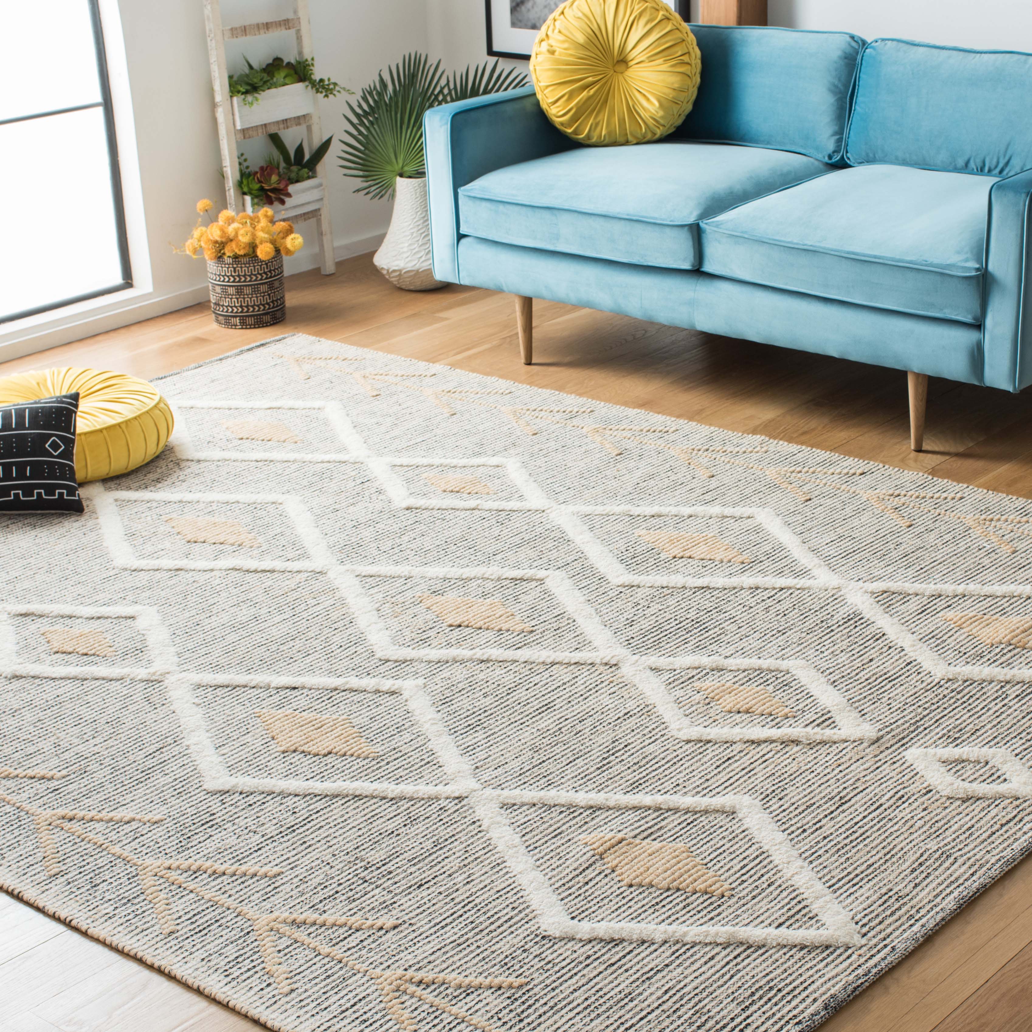 Vermont 601 Rug | Safavieh - VRM601 - Gold / Ivory