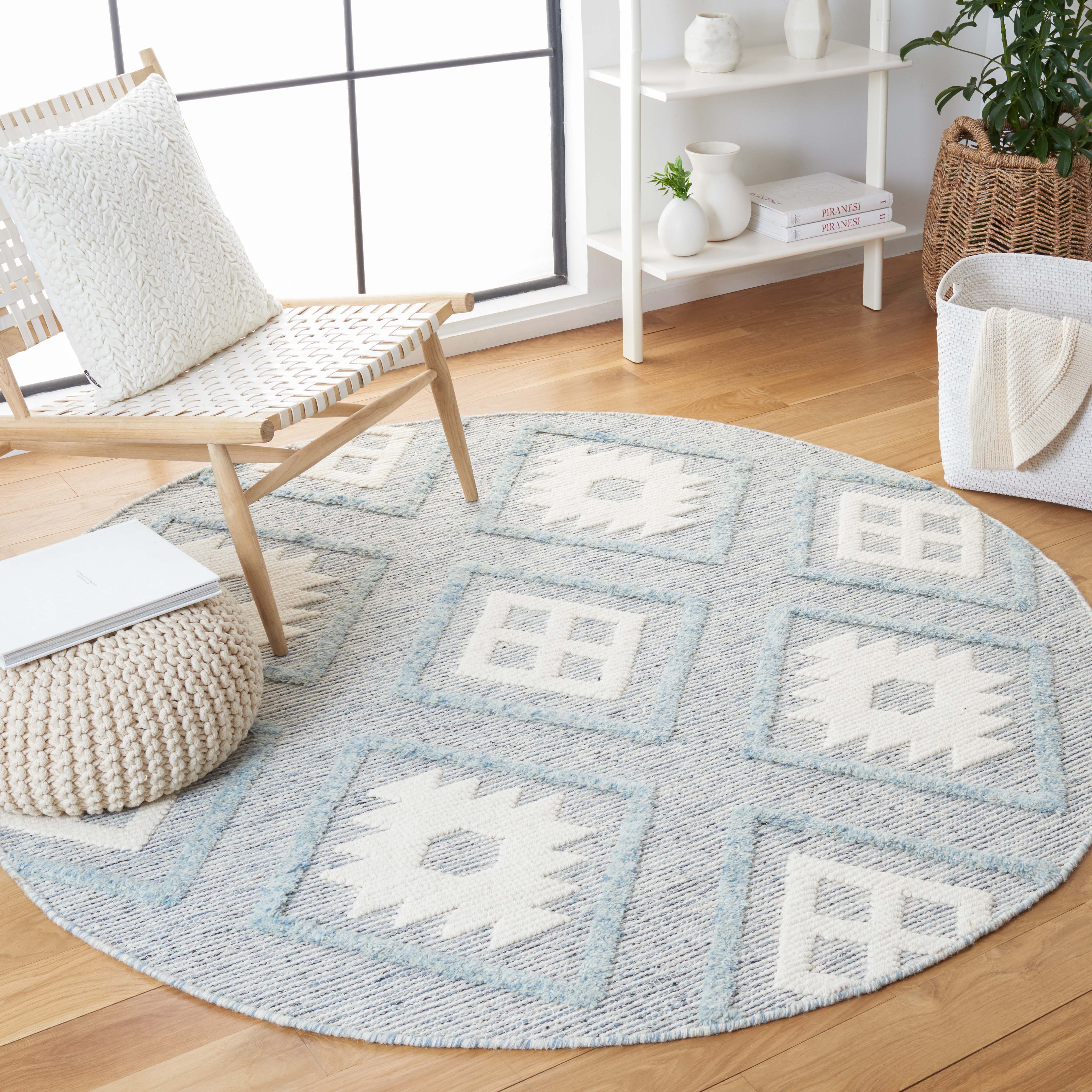 Vermont 601 Rug | Safavieh - VRM601 - Blue / Ivory