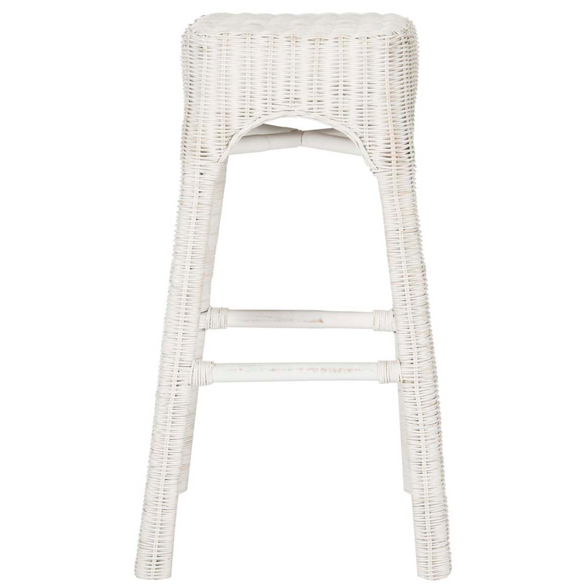 Safavieh Percy Wicker Counter Stool - White