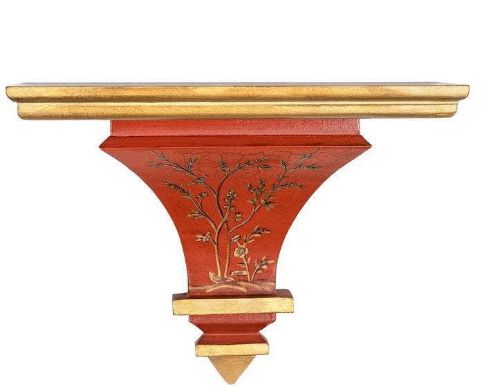 Hand Painted Chinoiserie Wood Bracket