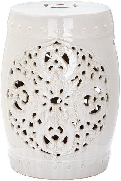 Flora Garden Stool, ACS4527 | Safavieh - Cream