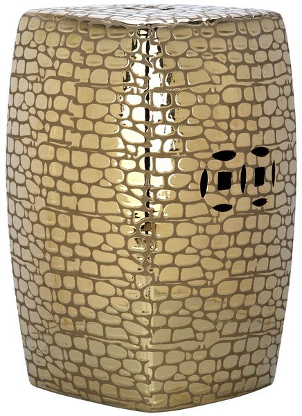 Jasmine Garden Stool, ACS4544 | Safavieh - Gold