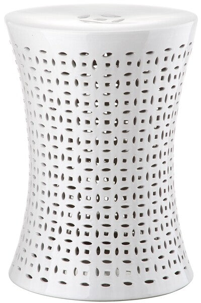 Camilla Garden Stool, ACS4550 | Safavieh - White