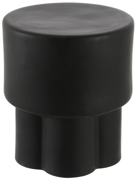 Cordiz, 14.25 Inch, Ceramic Garden Stool, ACS4593 | Safavieh - Matte Black