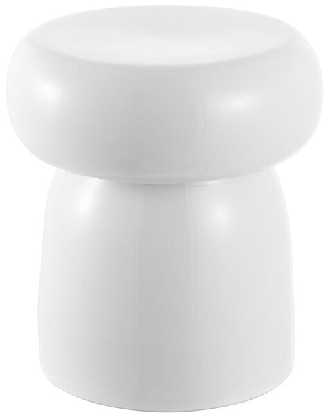 Millia, 14.75 Inch, Ceramic Garden Stool, ACS4598 | Safavieh - White