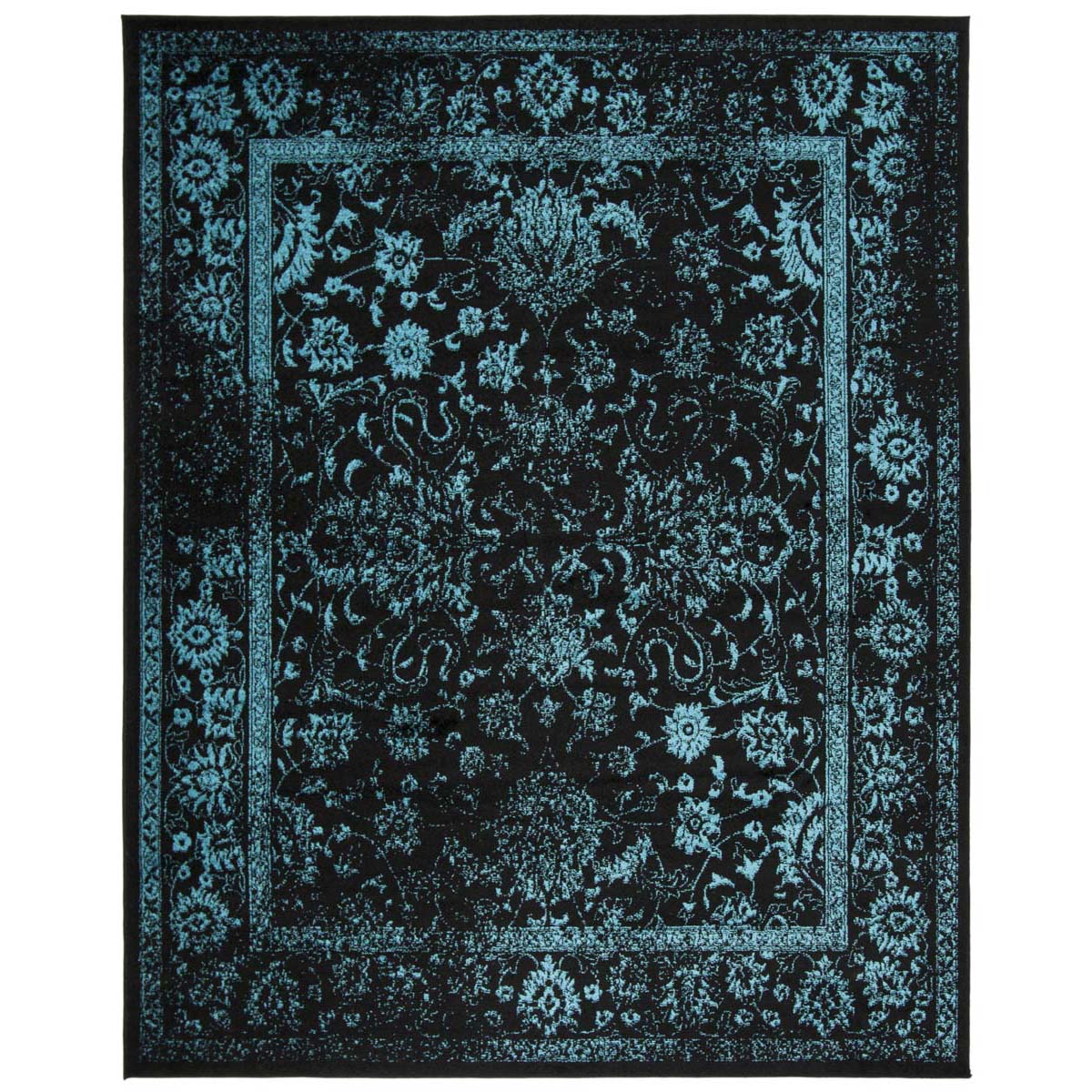 Safavieh Adirondack 109 Rug, Black, ADR109 - Black / Teal