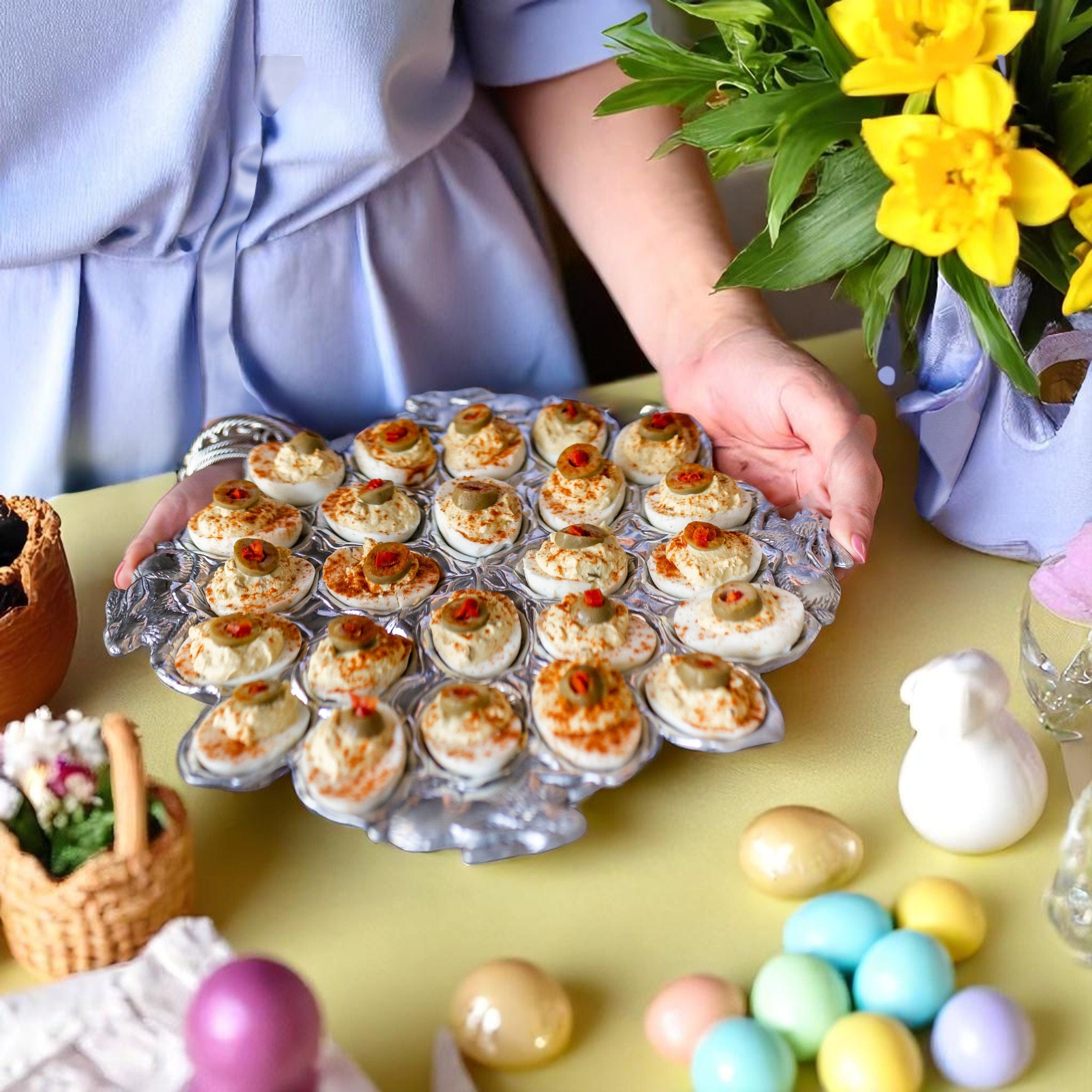 Bunny Deviled Egg Holder Large