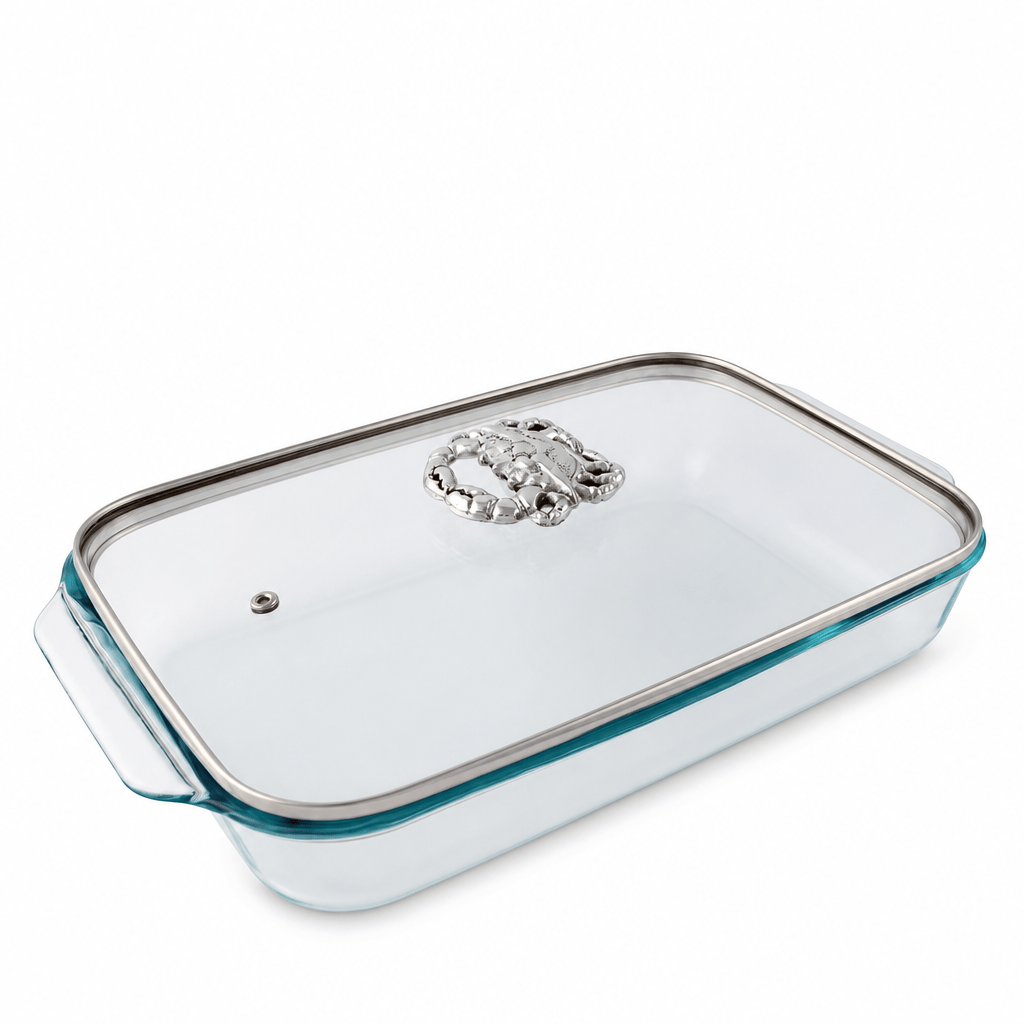 Crab Lid with Pyrex 3 quart Baking Dish