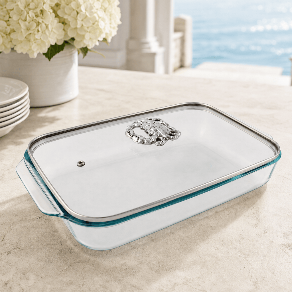 Crab Lid with Pyrex 3 quart Baking Dish