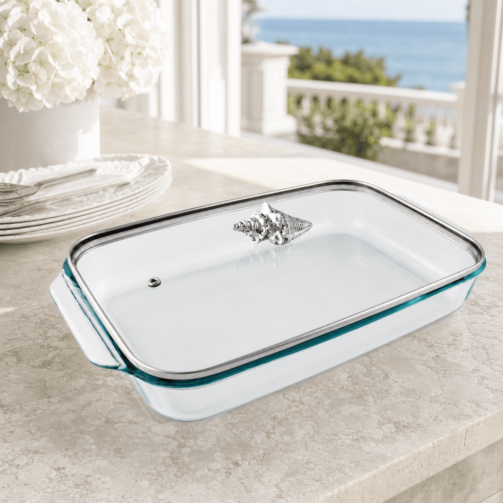 Shell Lid with Pyrex 3 quart Baking Dish