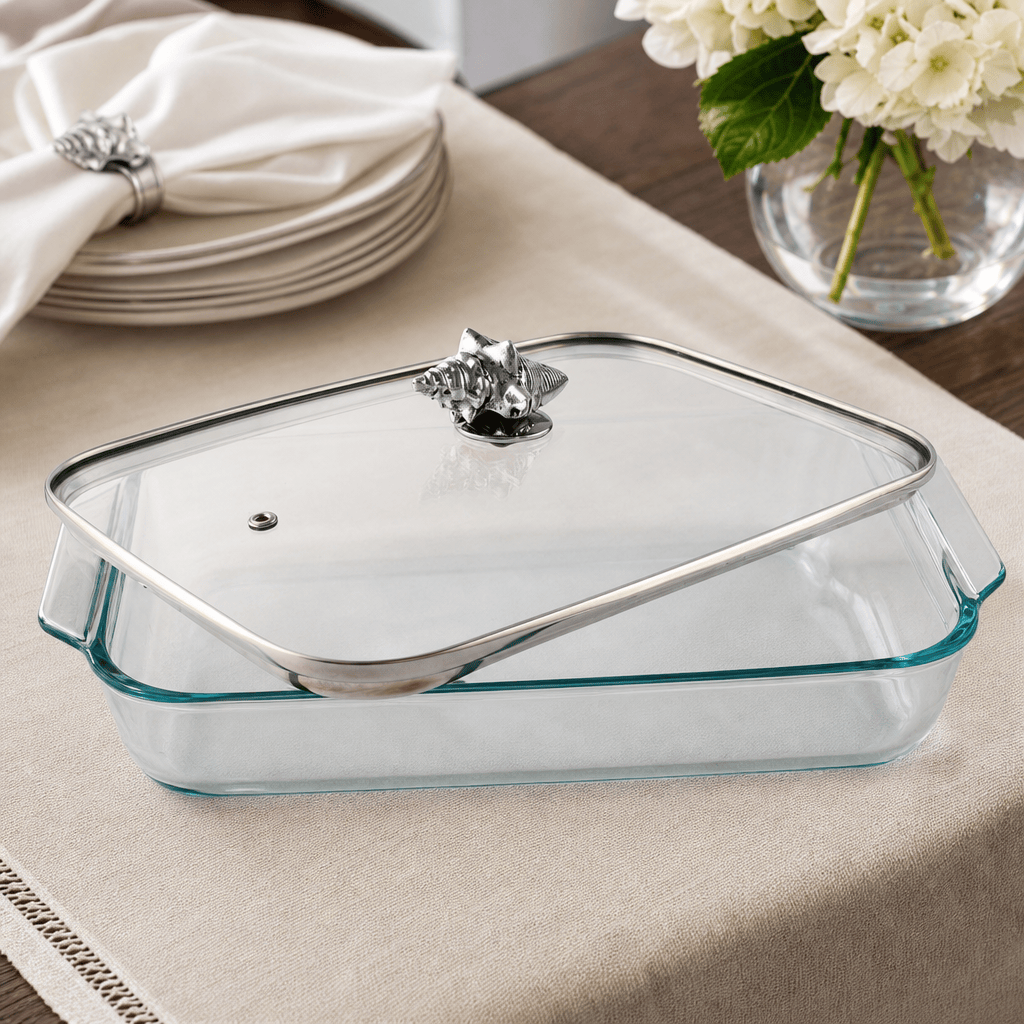 Shell Lid with Pyrex 3 quart Baking Dish