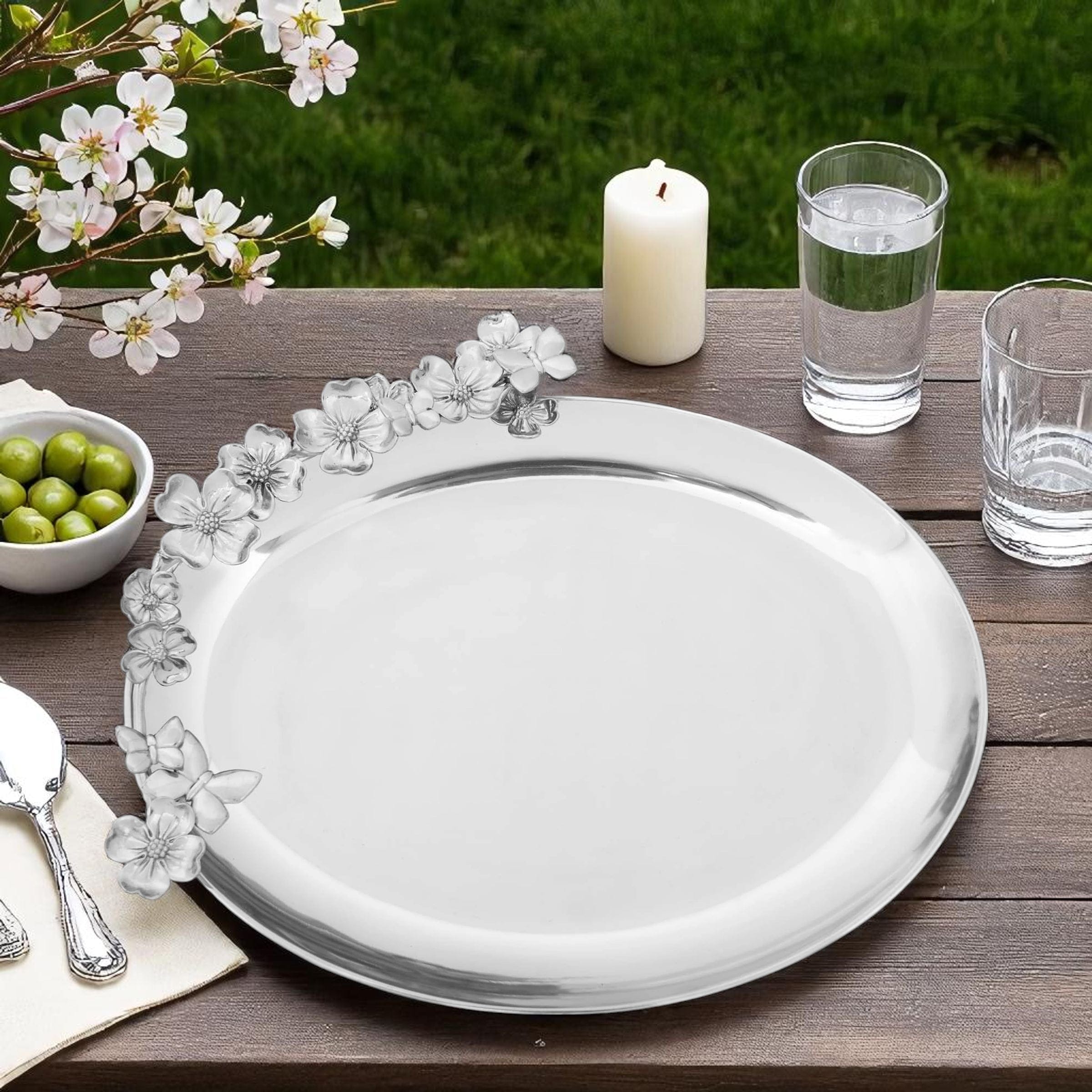 Butterfly Dogwood Platter