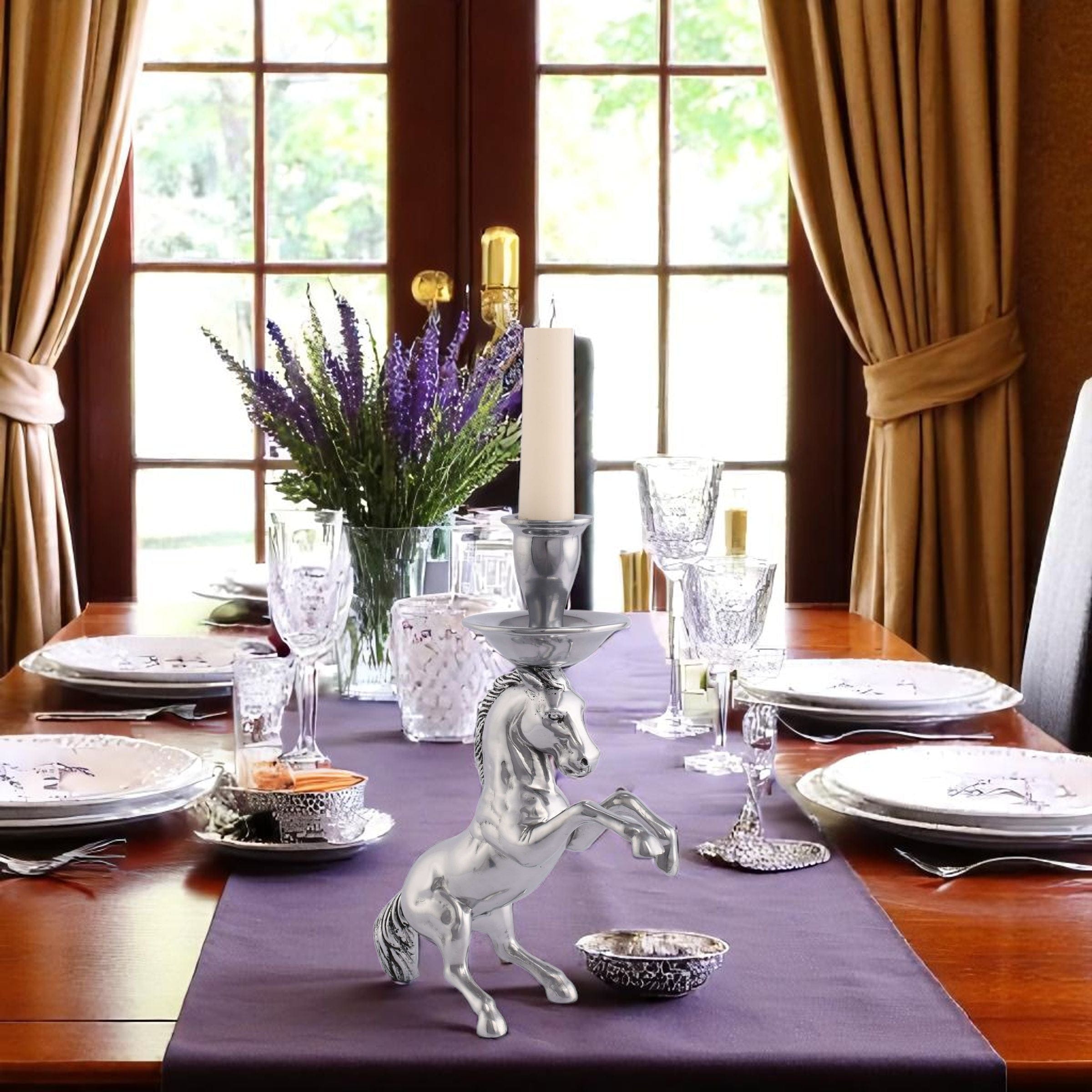 Rearing Horse Candlestick