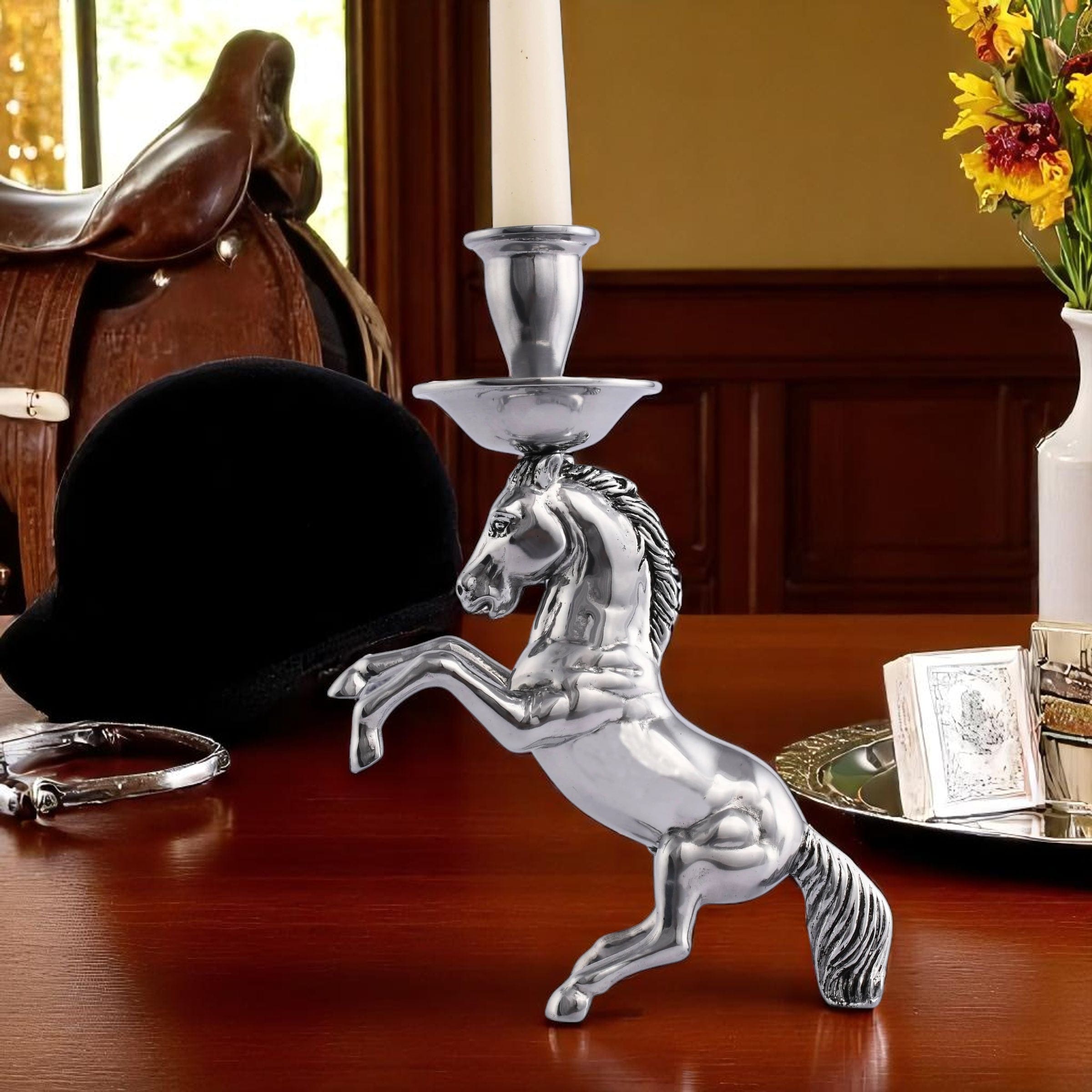 Rearing Horse Candlestick