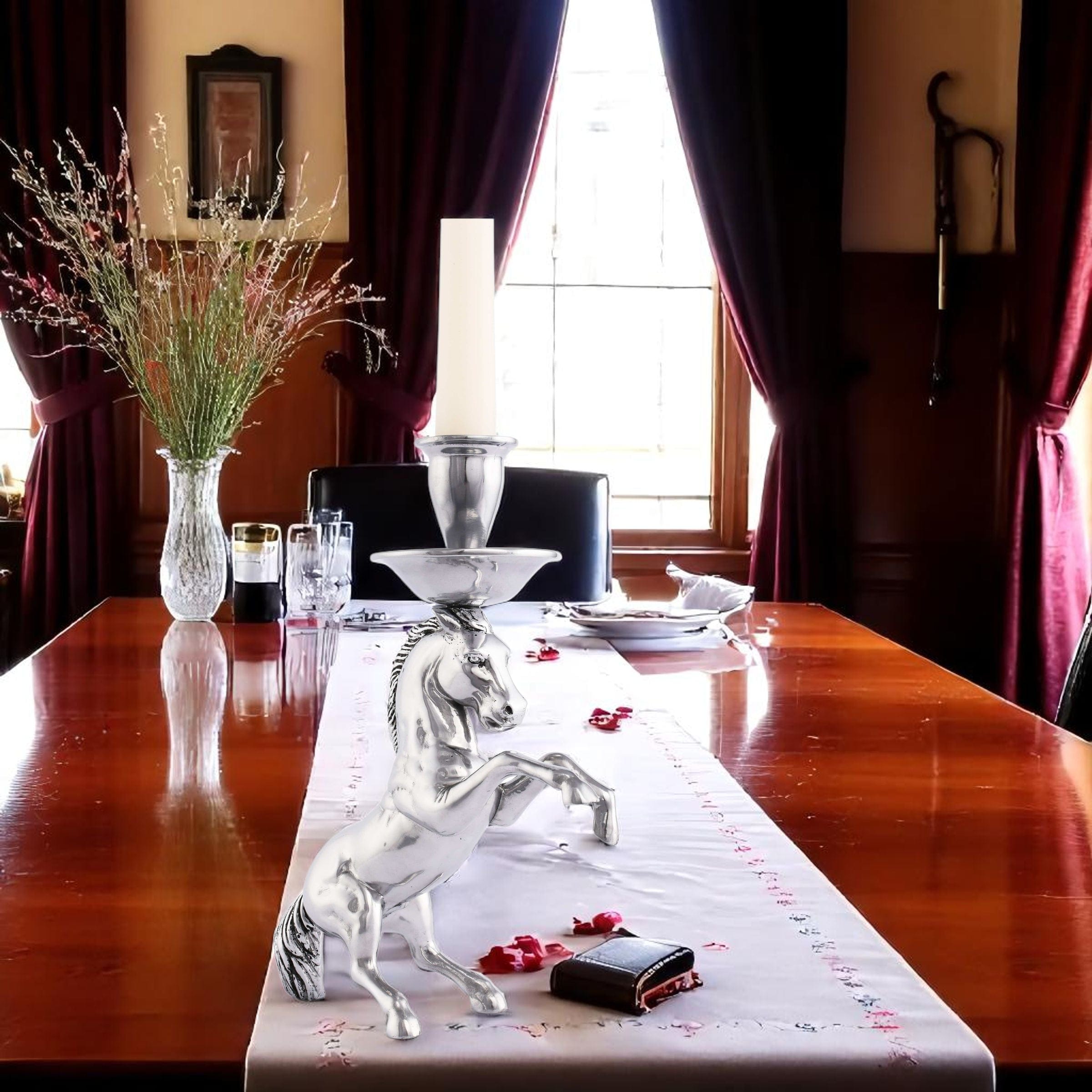 Rearing Horse Candlestick