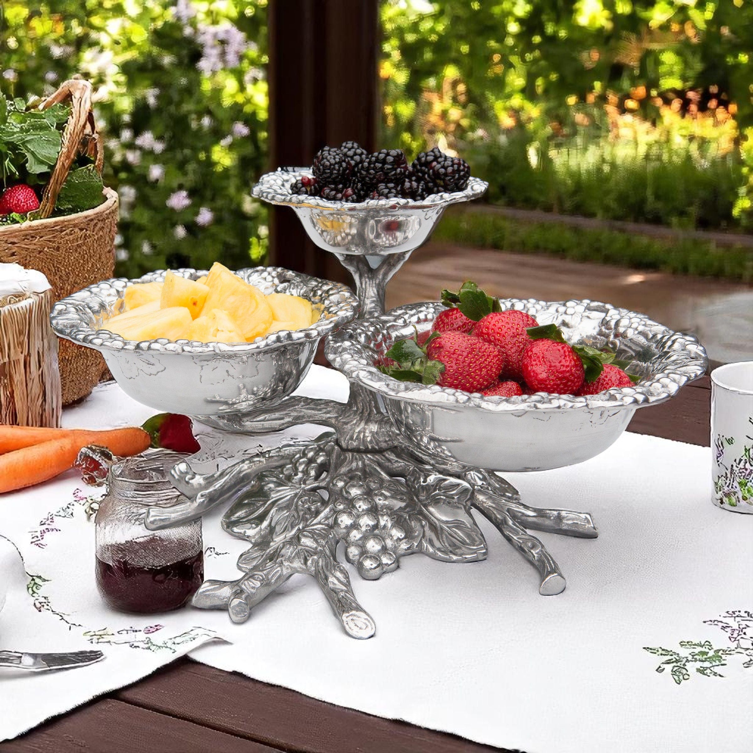 Grape 3-Tiered Bowl