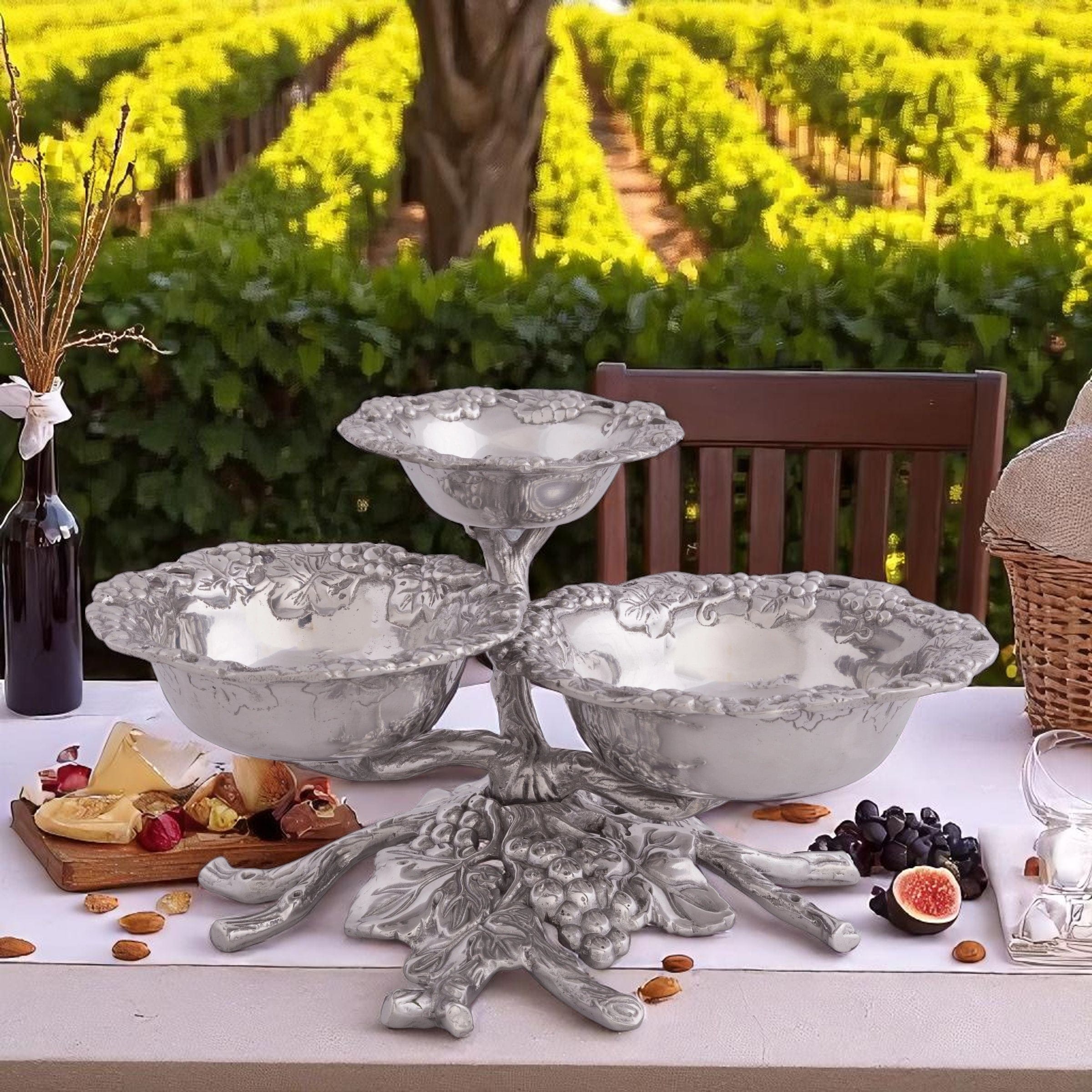 Grape 3-Tiered Bowl