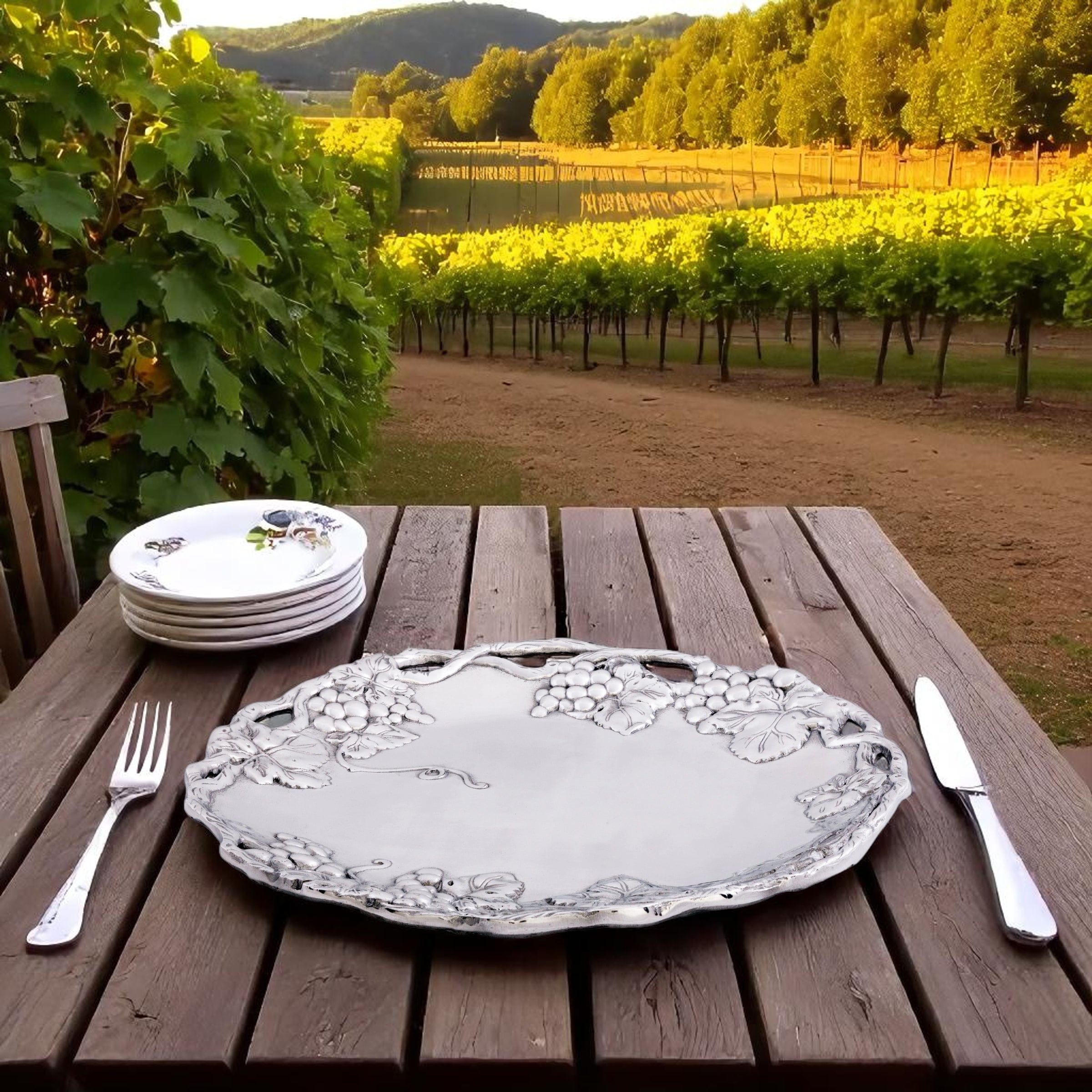Grape Round Tray 15