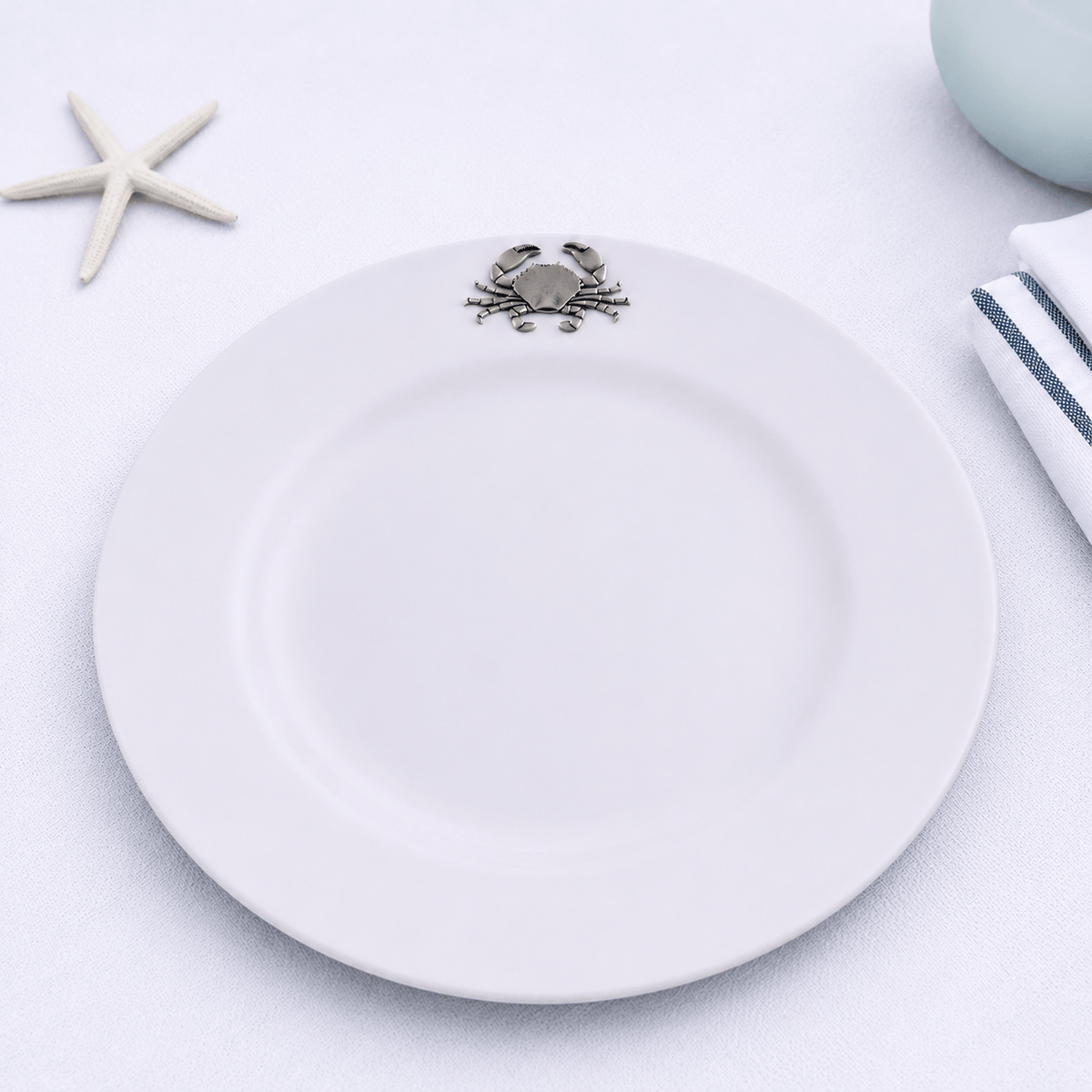 Crab Melamine Lunch Plates - Set of 4